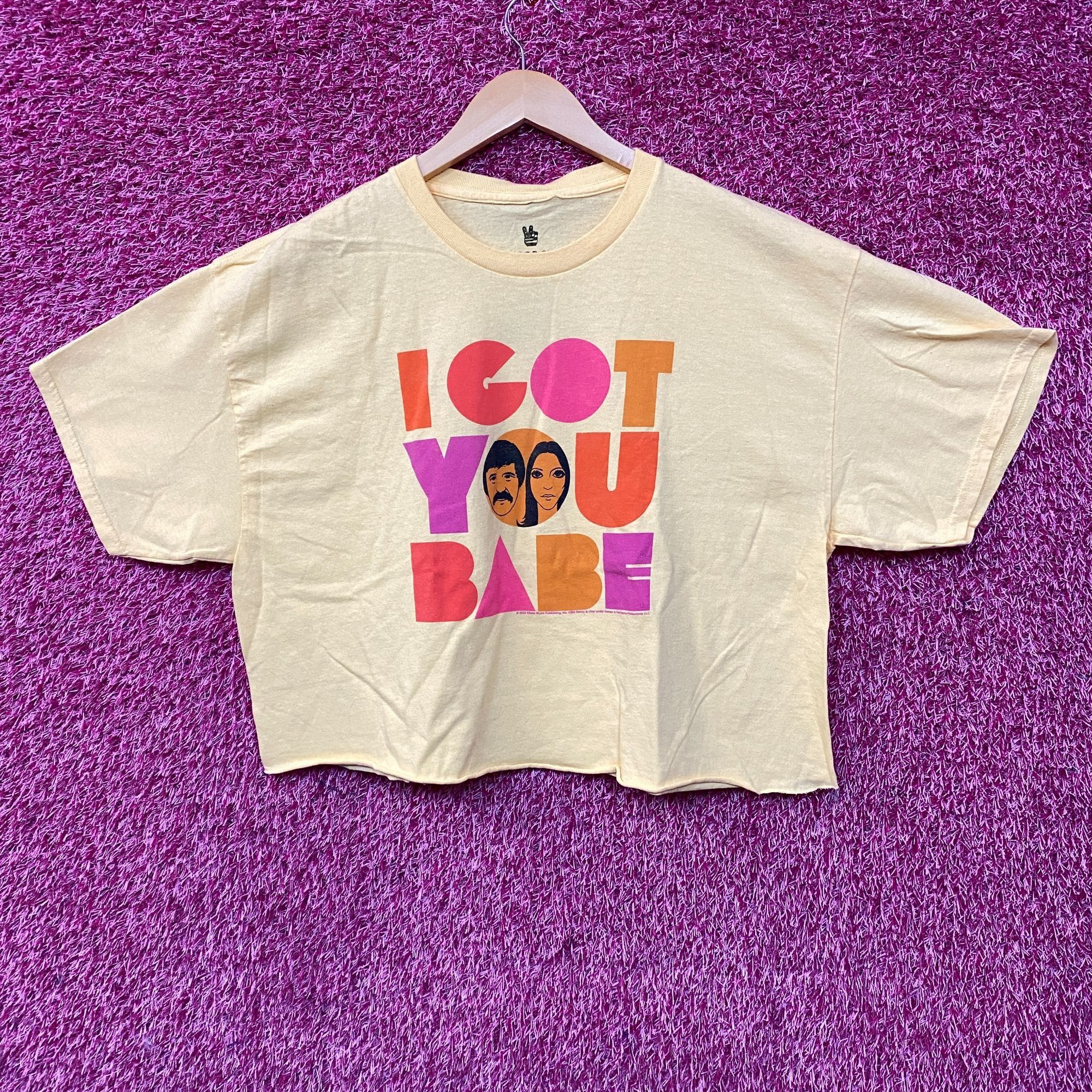 Junk Food Sonny and Cher I Got You Babe Crop top Size Large Size L / US 10 / IT 46 - 1 Thumbnail