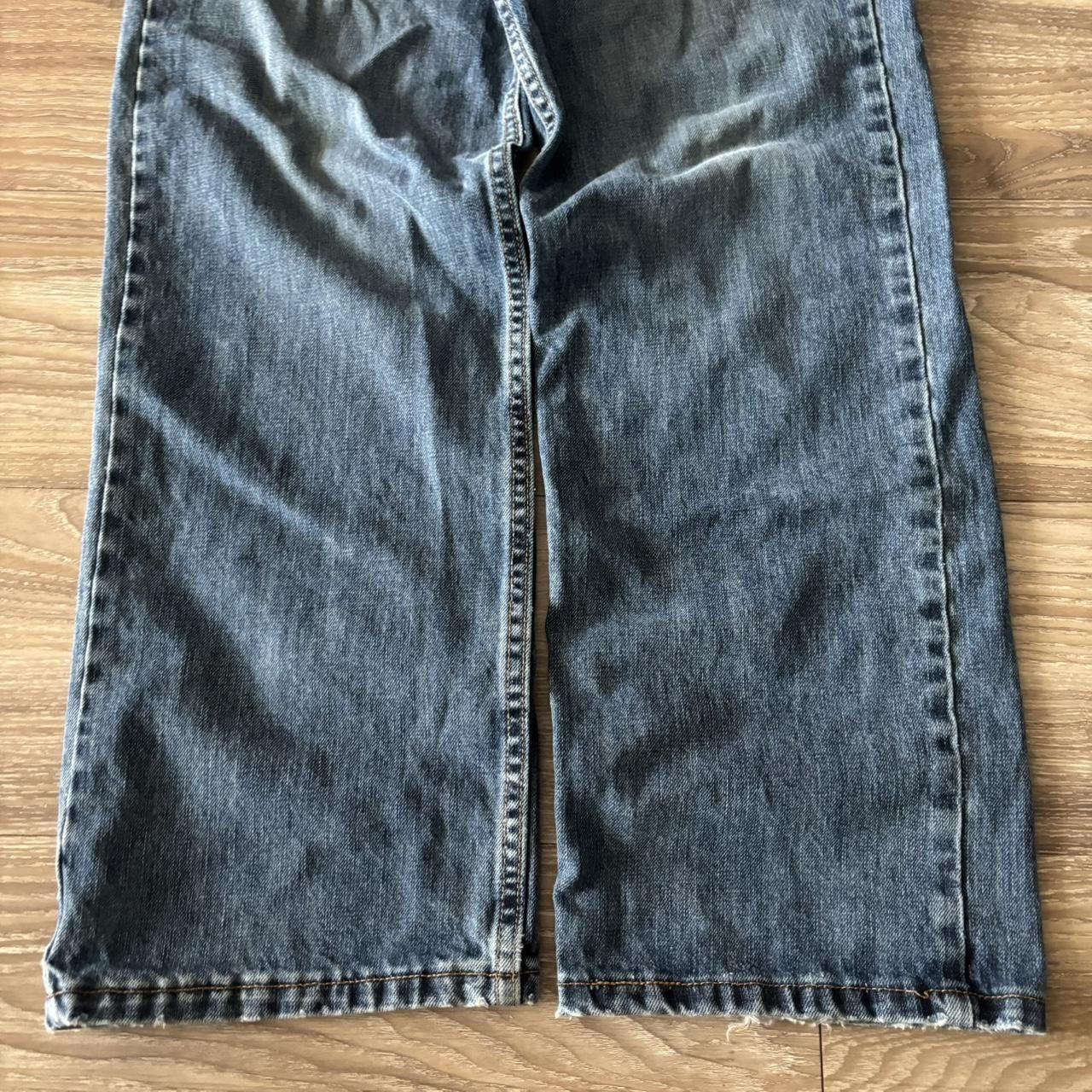 Vintage Crazy Vintage Y2K/2000s Grunge Dark Wash Essential Denim Jeans! 33x33 Size US 33 - 6 Thumbnail