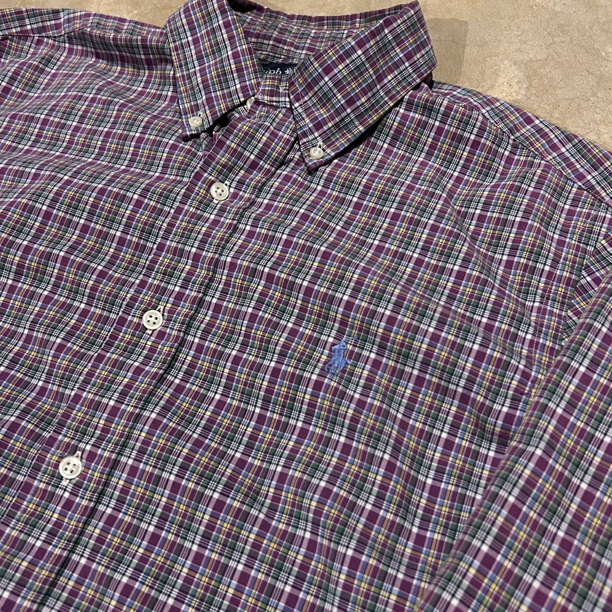 Polo Ralph Lauren Vintage 1990s Polo Ralph Lauren Pony Check Button Up Shirt Size US M / EU 48-50 / 2 - 3 Thumbnail