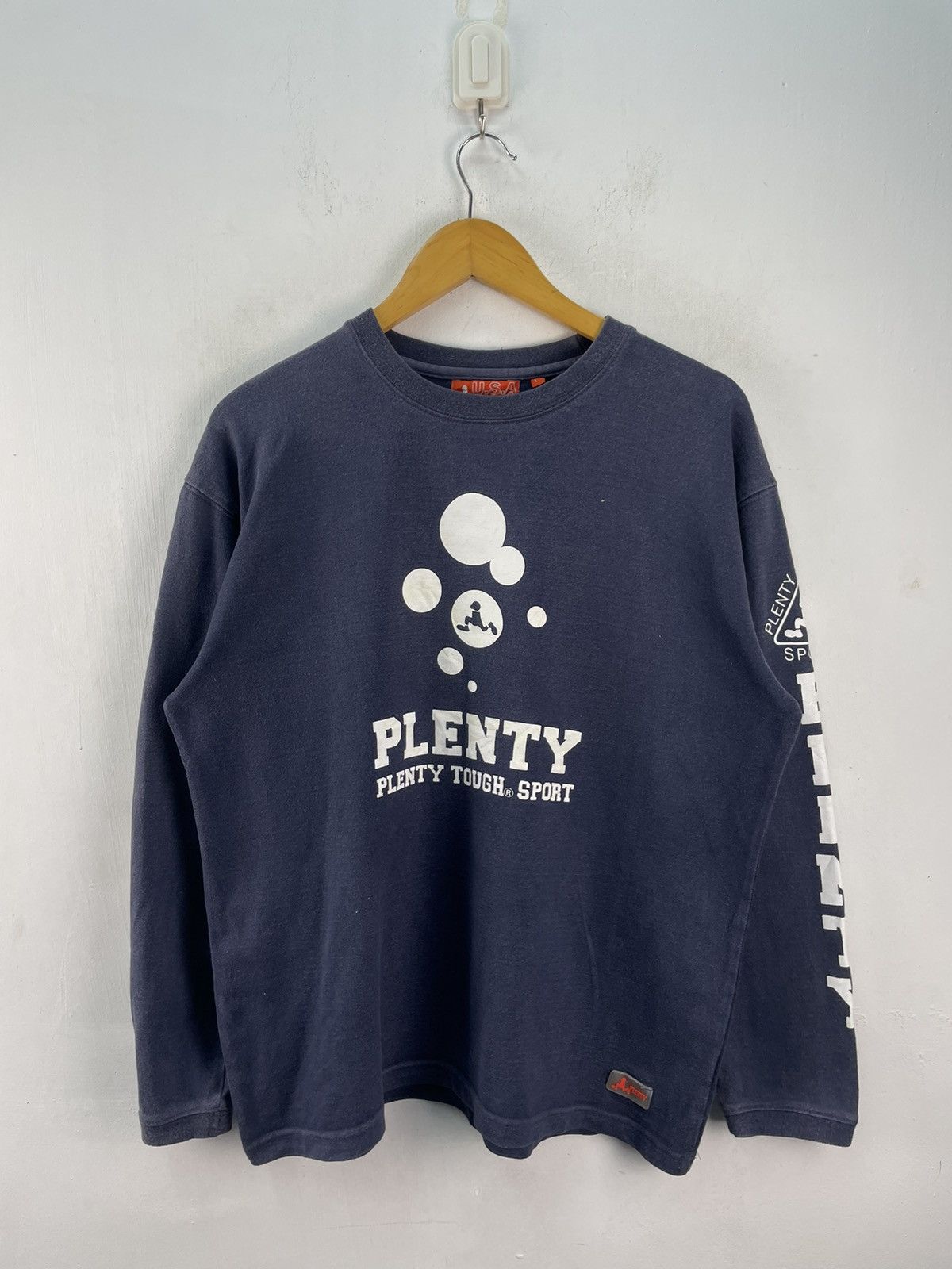 Vintage Vintage Plenty Tough Sports Sweatshirt Faded Blue Size US L / EU 52-54 / 3 - 2 Thumbnail