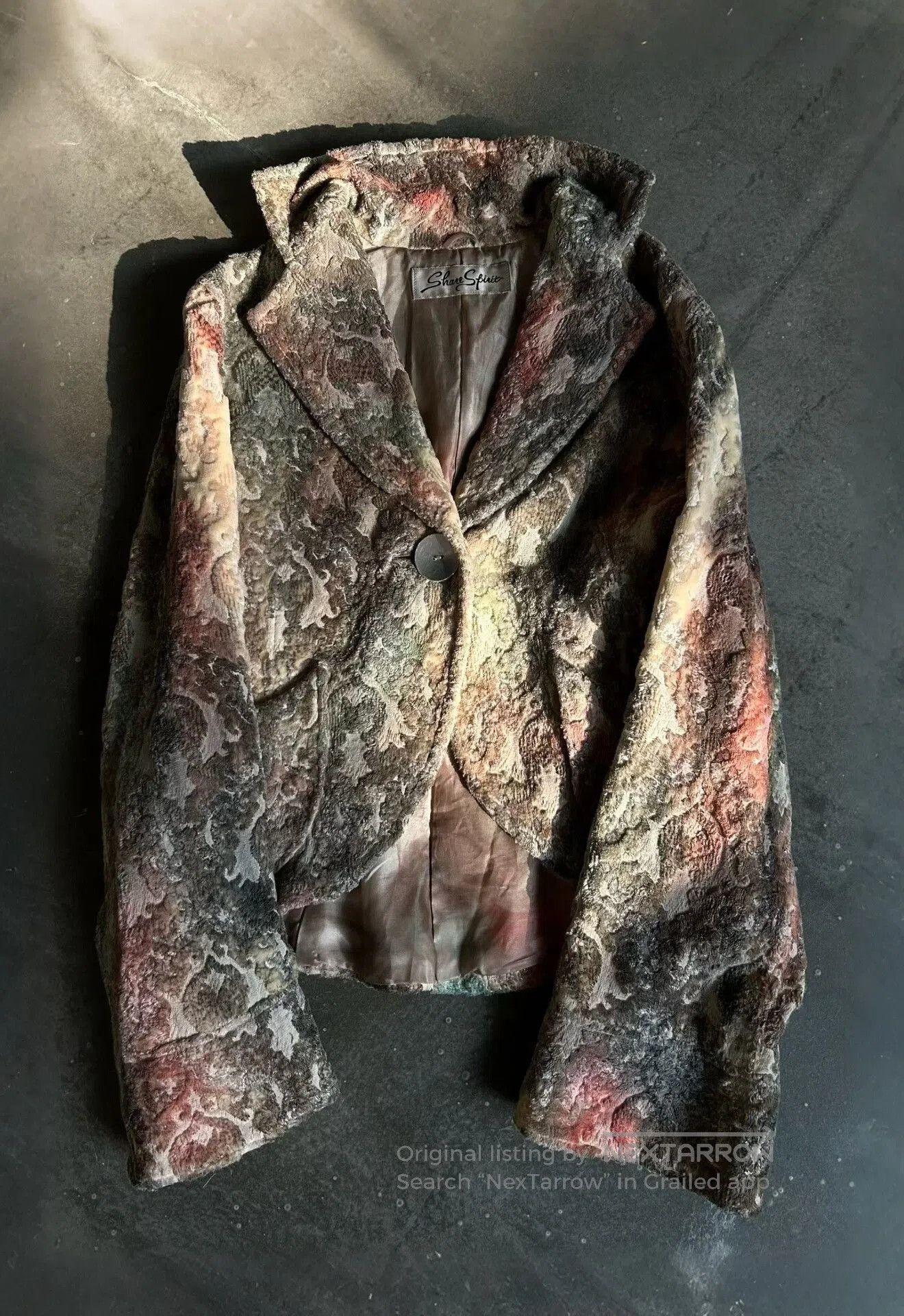 Share Spirit Homme vintage patterned blazer. Size S / US 4 / IT 40 - 1 Thumbnail