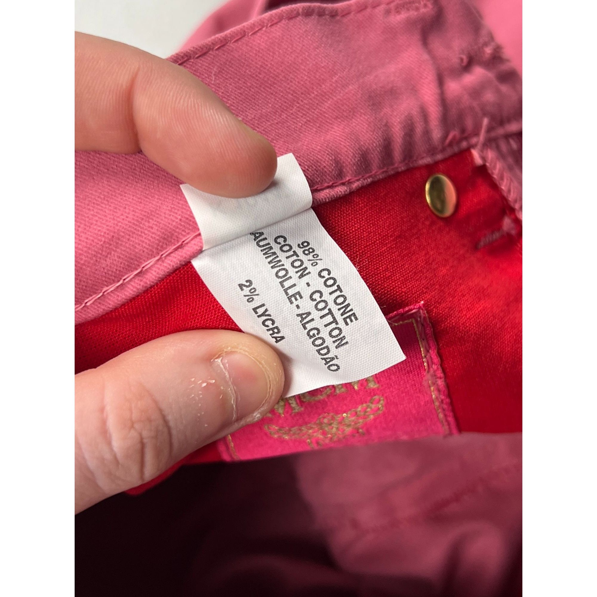 MCM MCM Pink Denim Pants Size 26 (Y0815) Size 26" / US 2 / IT 38 - 12 Thumbnail