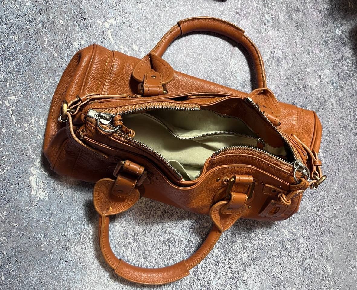 Japanese Brand Vintage Chloe Style Y2k Leather Brown Bag Classic Size ONE SIZE - 3 Thumbnail