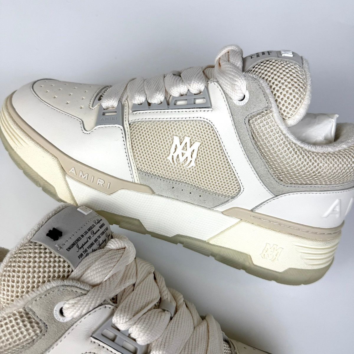 Amiri Amiri MA-1 Alabaster White Sneakers Size US 13 / EU 46 - 6 Thumbnail