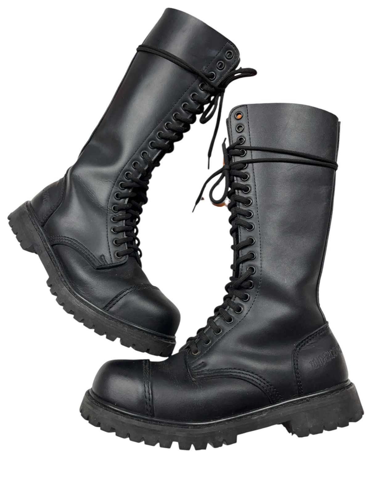 Undercover Vintage Undercover 20 Eye High Leather Combat Boot Steel Toe Size US 9 / EU 42 - 2 Thumbnail