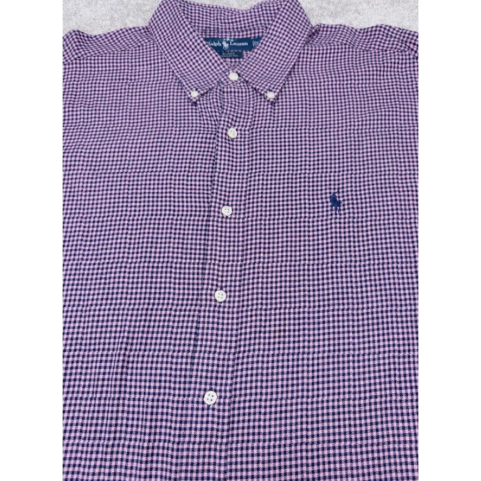 Ralph Lauren Ralph Lauren Blake Flannel Shirt Mens 2XL Long Sleeve Button Up Purple Check Size US XXL / EU 58 / 5 - 4 Thumbnail