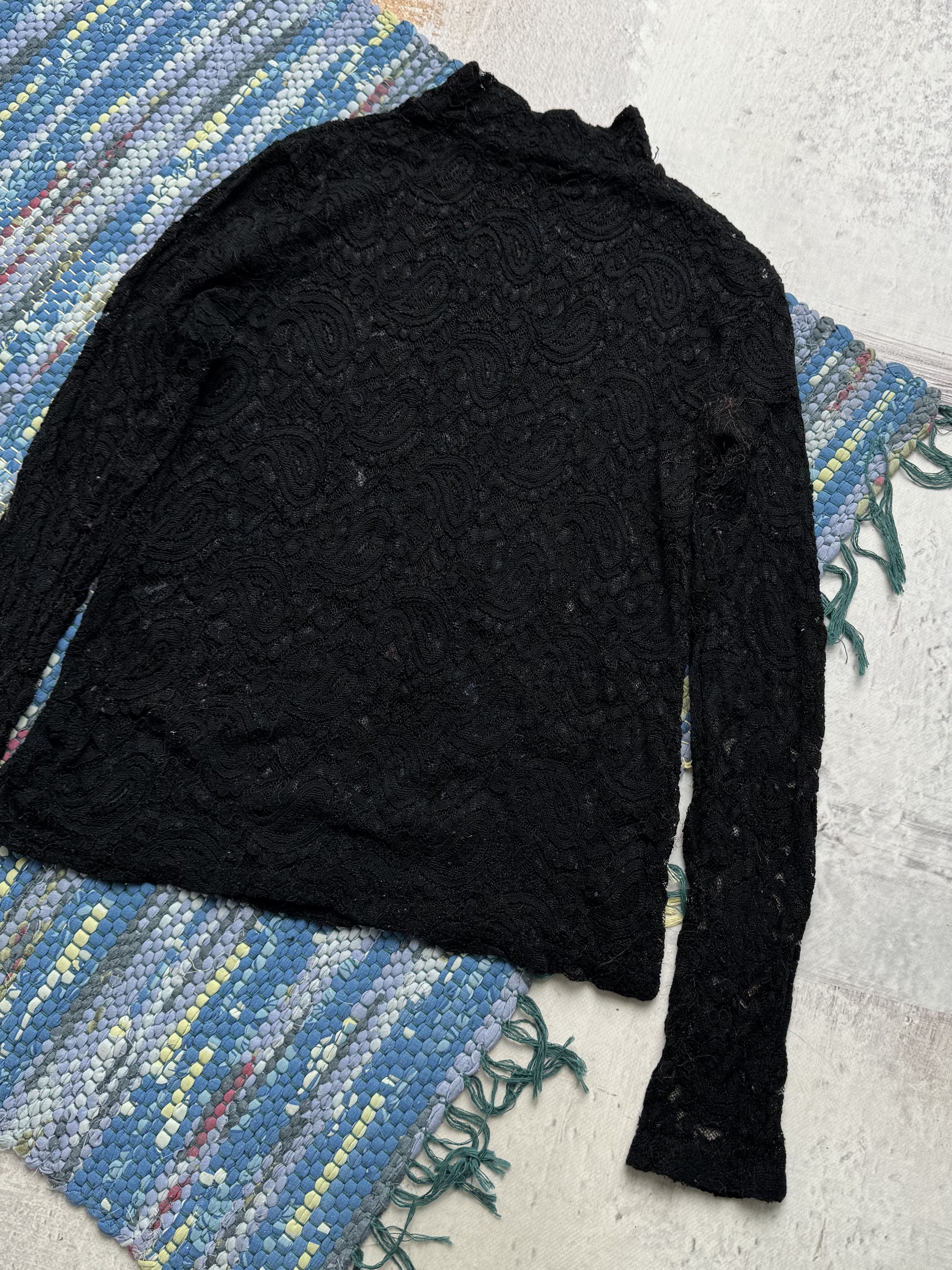 Vintage Vintage Mesh Lace Long Sleeve A8(V1)D15 Size S / US 4 / IT 40 - 9 Thumbnail