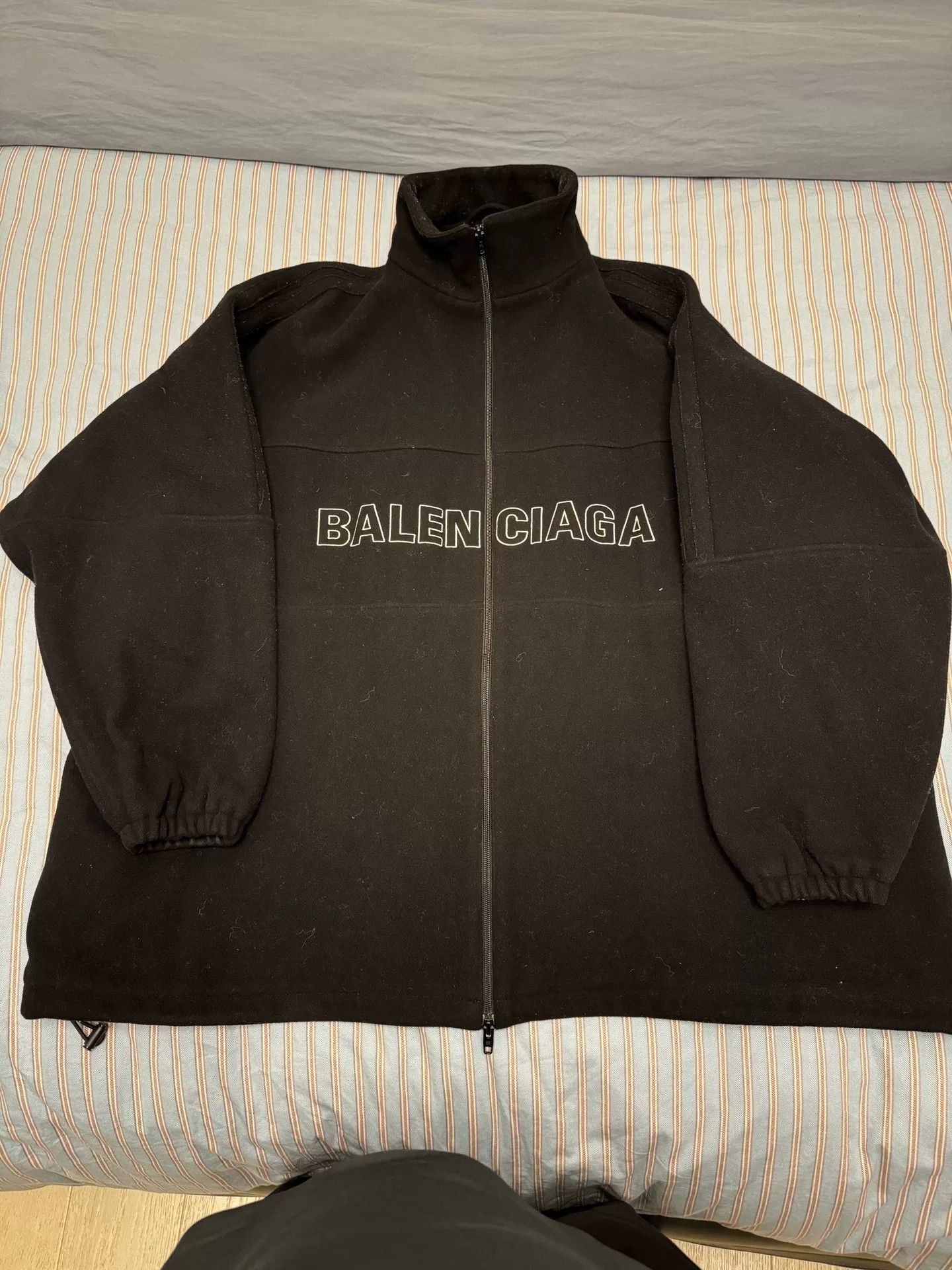 Balenciaga Balenciaga Logo Fleece Jacket Size US M / EU 48-50 / 2 - 1 Thumbnail