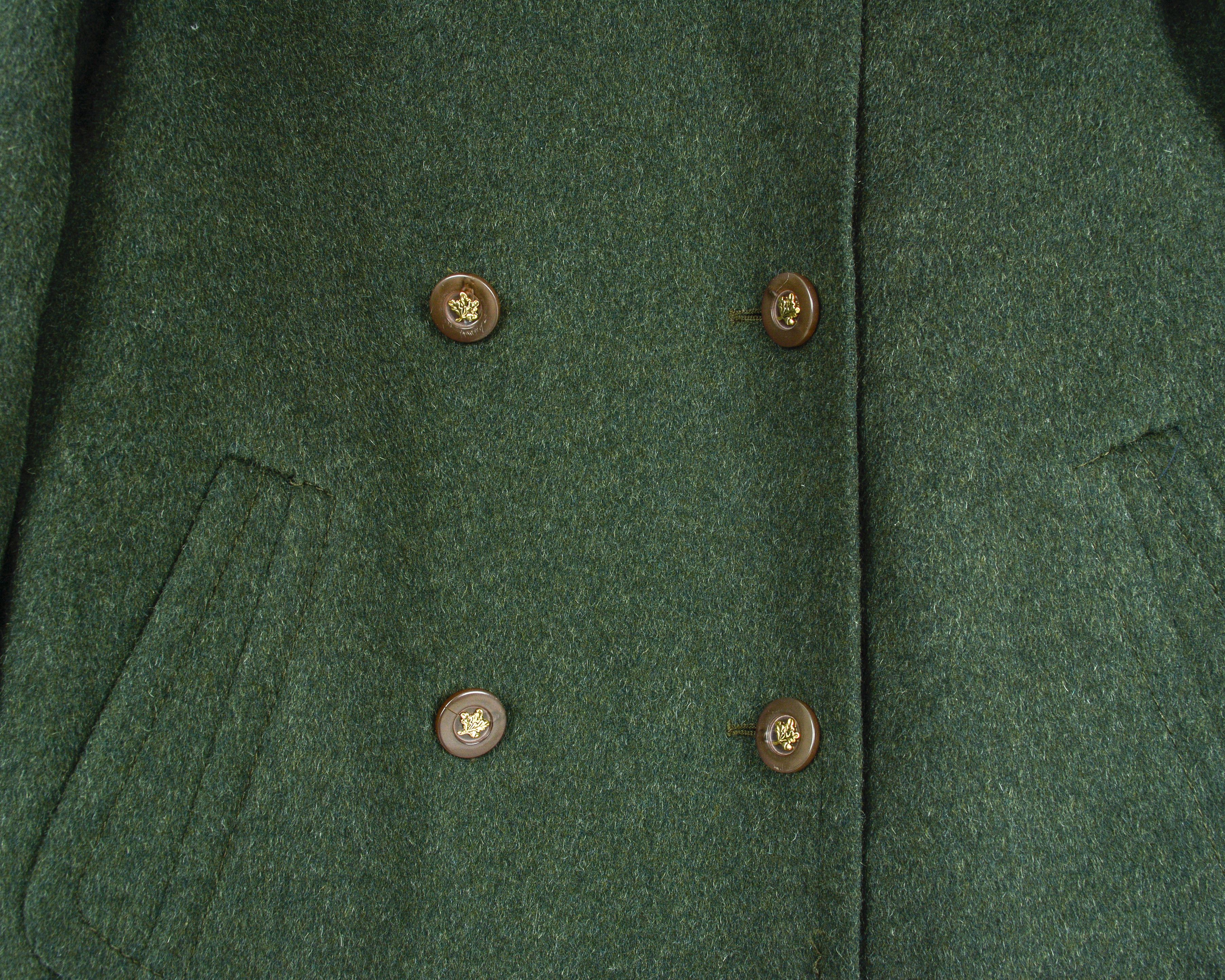 C&A × Vintage TIROLER LODEN Sixth Sense Wool Over Coat Trachten Jacket Size M / US 6-8 / IT 42-44 - 5 Thumbnail