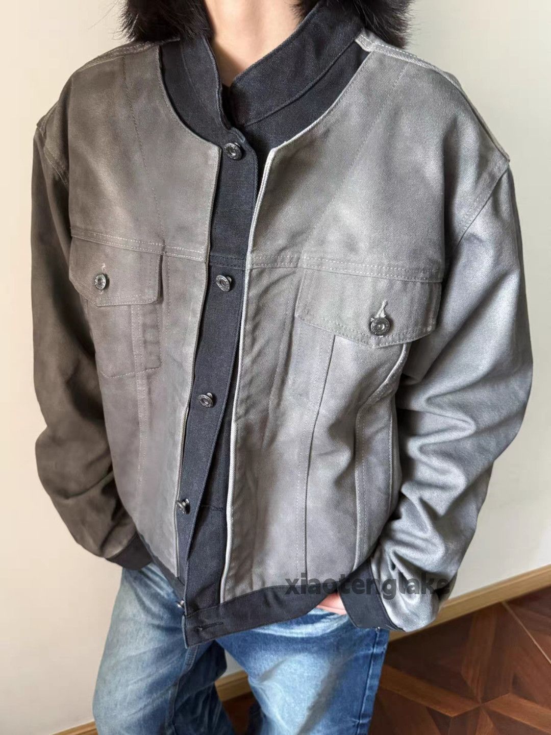 Vintage Utility faded loose punk grunge hiphop faded jacket Size US XXL / EU 58 / 5 - 4 Thumbnail