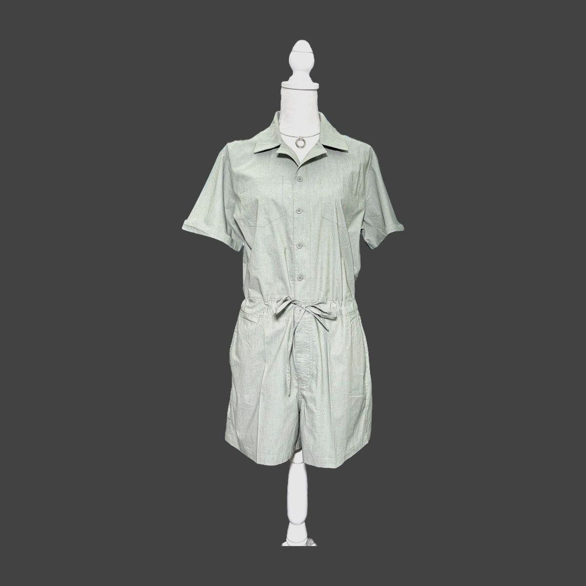 Flylow Flylow Women’s Sage Green Around Town Shorts Romper Sz M Size 30" / US 8 / IT 44 - 5 Thumbnail
