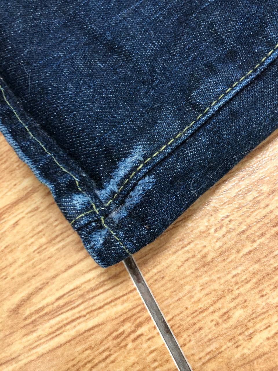 Japanese Brand Dirty Painted Distressed Thrashed Faded Baggy Jeans Y2K Size US 28 / EU 44 - 22 Thumbnail