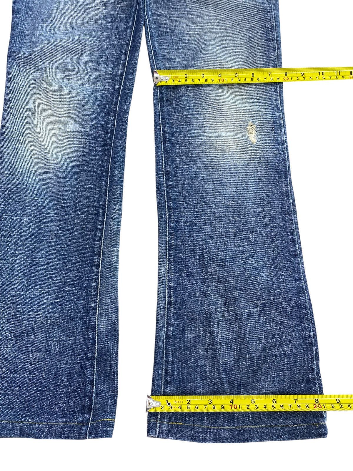 United Colors Of Benetton United Colors Of Beneton Faded Wash Style Flare Jeans Size US 30 / EU 46 - 8 Thumbnail
