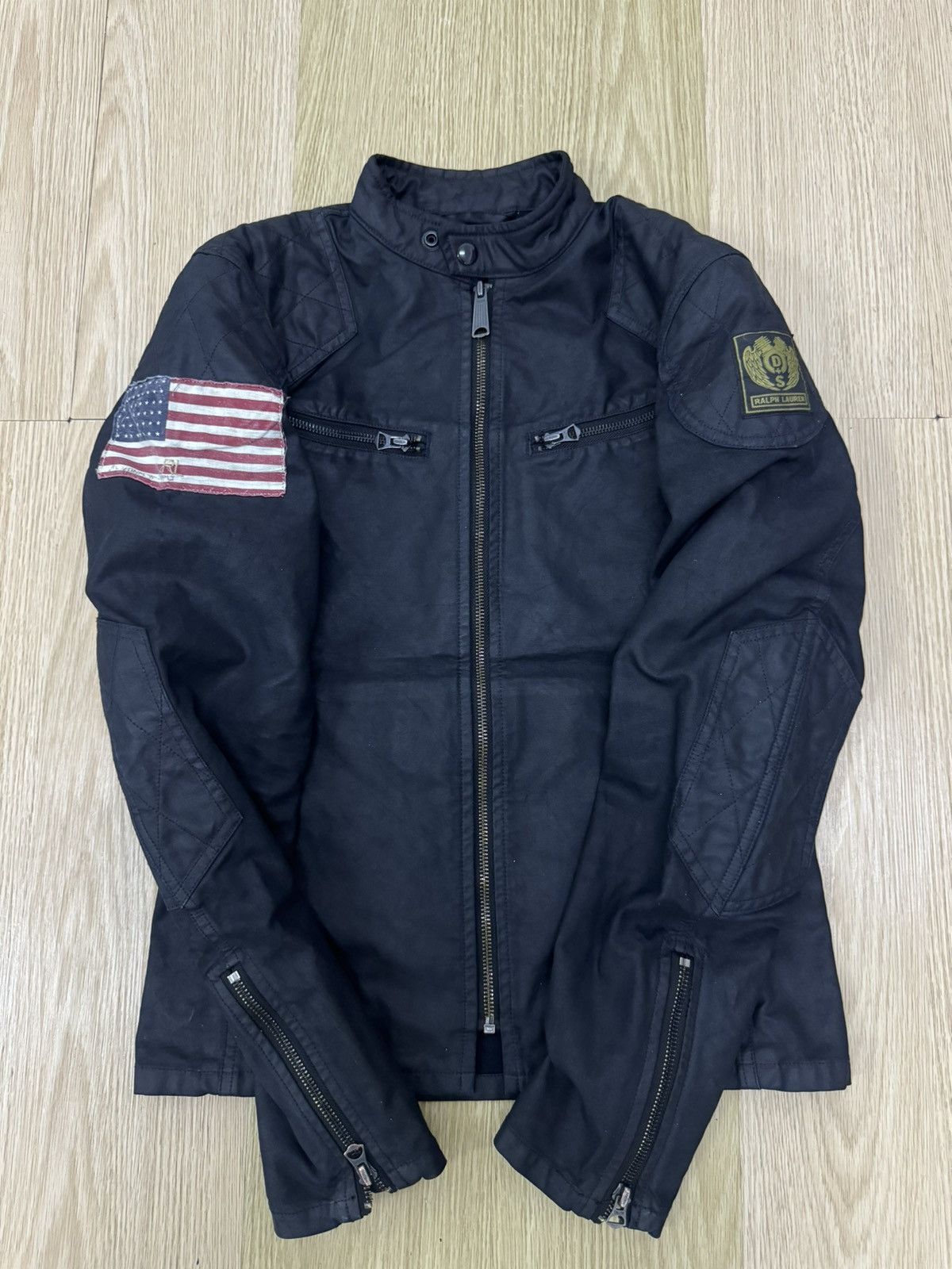 Denim & Supply Ralph Lauren Denime And Supply Ralph Lauren USA Flag 67 wax jacket Size US XS / EU 42 / 0 - 6 Thumbnail