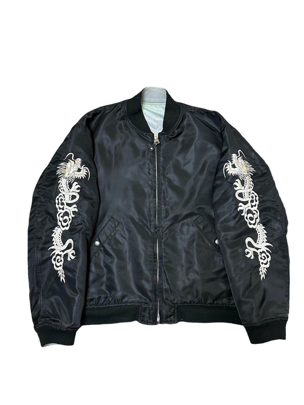 image of Bape Reversible Souvenir Jacket (1996) in Black, Men's (Size Large)
