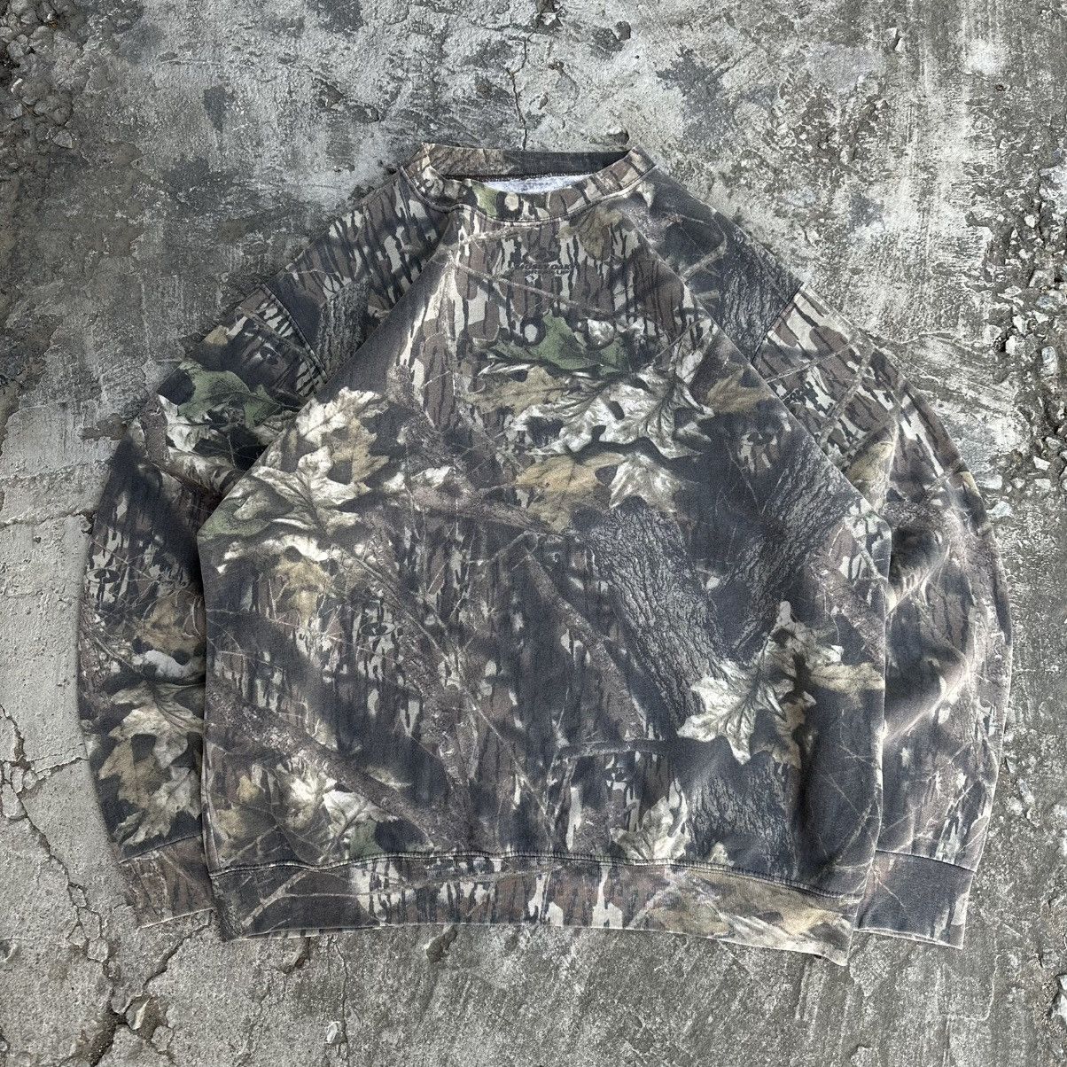 Realtree Crazy Vintage Carhartt Style Faded Realtree Camo Sweatshirt Size US XL / EU 56 / 4 - 3 Thumbnail