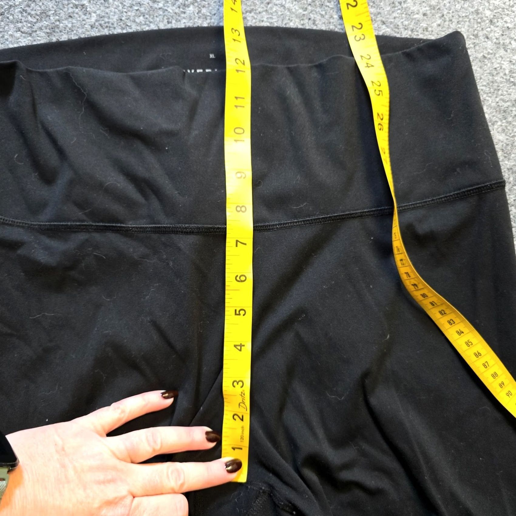 Everlane Everlane Pants Womens XL Black Perform Ankle Stretch Leggings Athletic Yoga 7/8 Inseam Skinny Womens Activewear Size 40" / US 18 - 5 Thumbnail