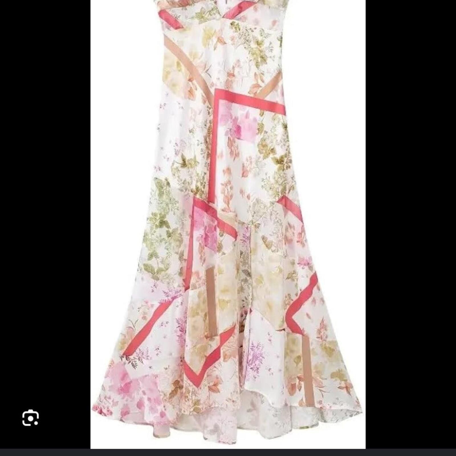 Zara Zara - [ ] Semi-Sheer Mixed Print Dress Size M / US 6-8 / IT 42-44 - 4 Thumbnail
