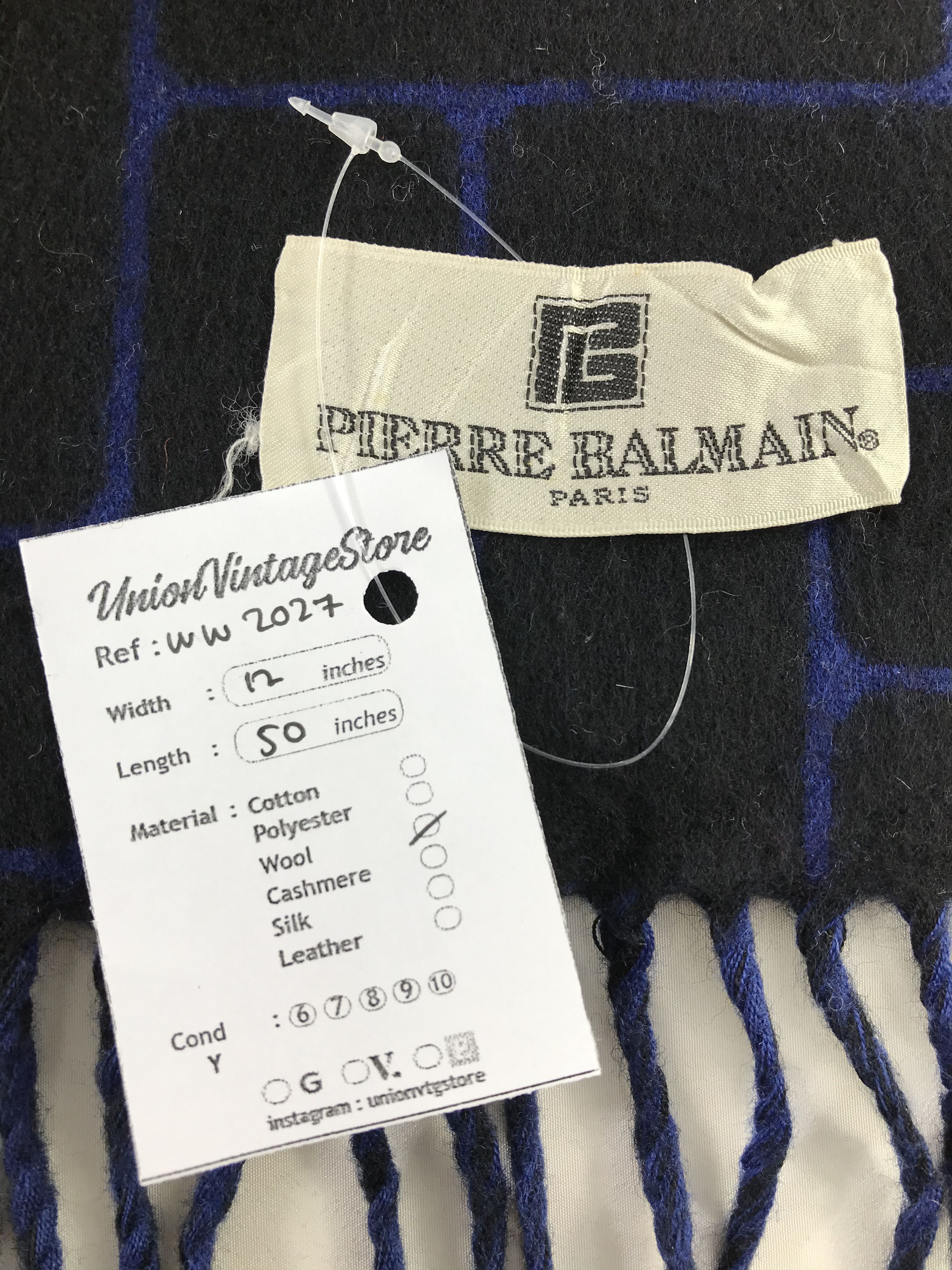 Vintage Pierre Balmain Scarf / Muffler / Neckwear - WW2027 Size ONE SIZE - 5 Thumbnail