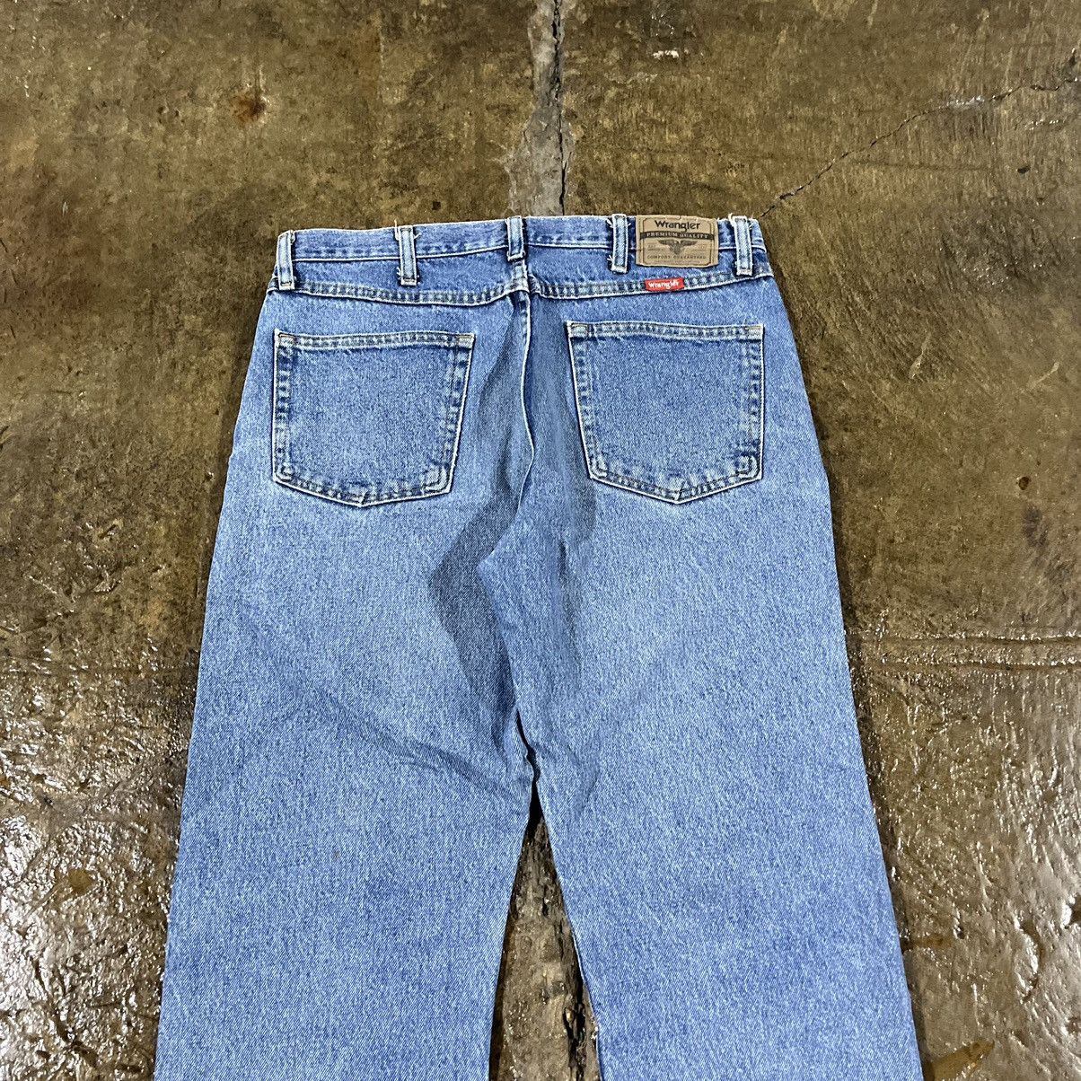 Carhartt × Vintage × Wrangler Crazy Y2K Carhartt Style Wrangler Faded Workwear Jeans Size US 34 / EU 50 - 5 Thumbnail