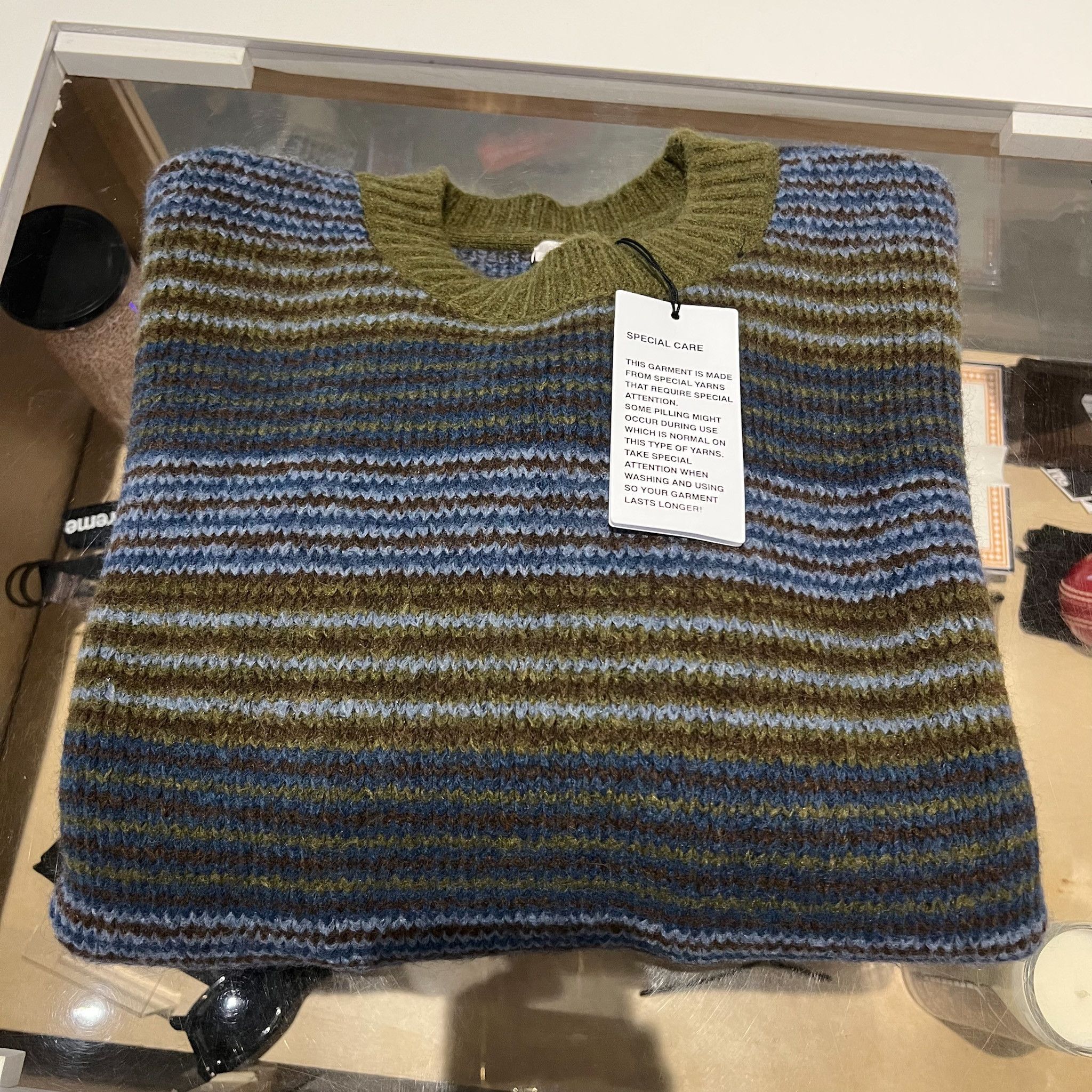 Polar Skate Co. Polar George Stripe Jumper • 2 (Large) Size US L / EU 52-54 / 3 - 4 Thumbnail