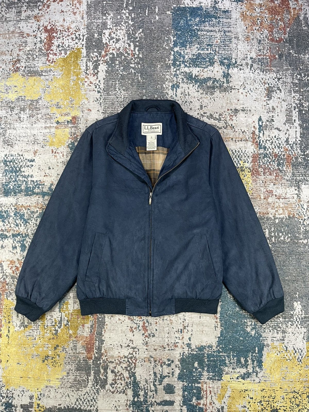 L.L. Bean LL Bean Navy Swing Top Checked Lining Thinsulate Bomber Size US S / EU 44-46 / 1 - 1 Thumbnail