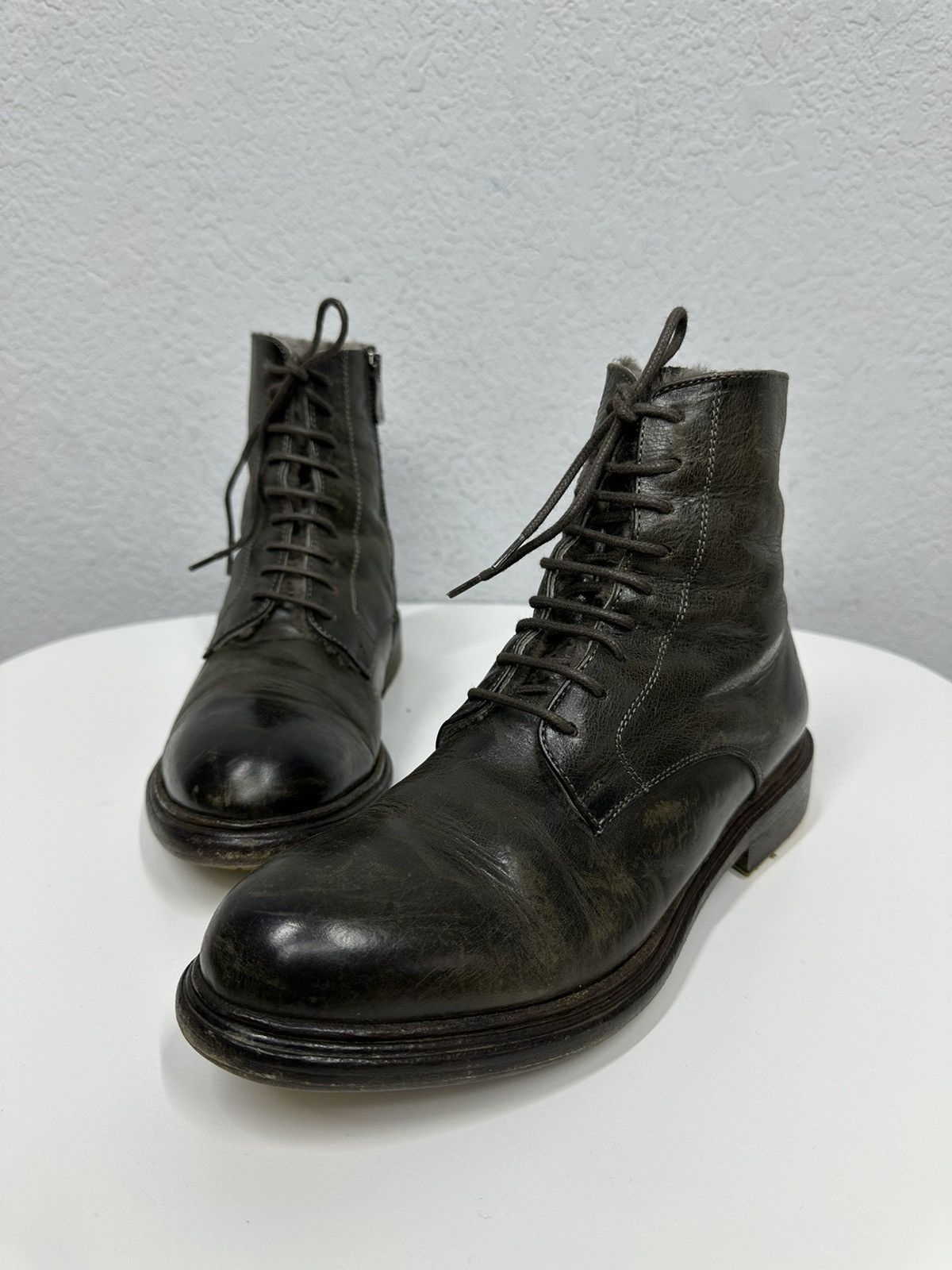 Hedi Slimane Vintage AS 98 Leather Boots IfSixWasNine Japan Balenciaga Size US 6 / EU 39 - 7 Thumbnail