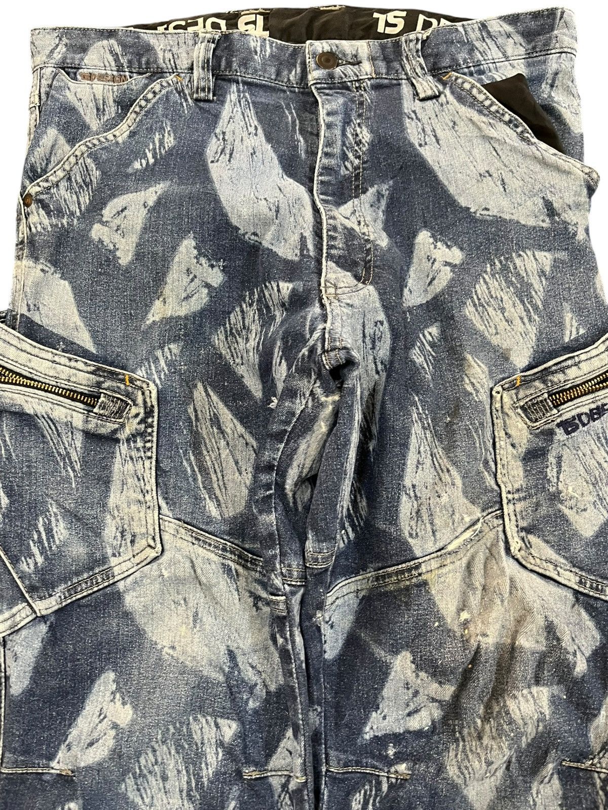 Japanese Brand Vintage TS Design Cargo Artwork Denim Size US 34 / EU 50 - 2 Thumbnail