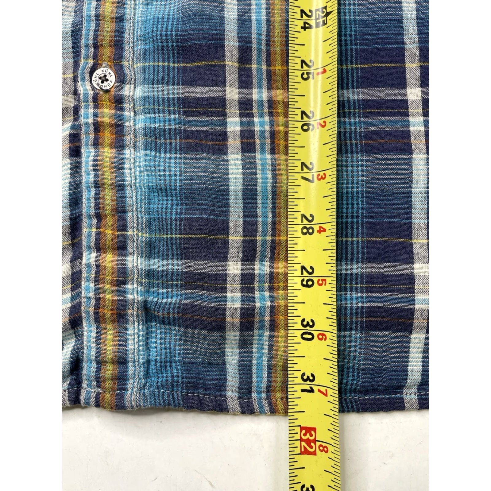 Burton Kuhl Shirt Mens 2XL Blue Plaid Flannel Button-Front Outdoor Casual Workwear Size US XXL / EU 58 / 5 - 6 Thumbnail