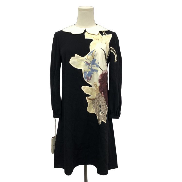 Valentino Valentino Floral Scallop Collar Mini Dress Size 38 Size XS / US 0-2 / IT 36-38 - 1 Thumbnail