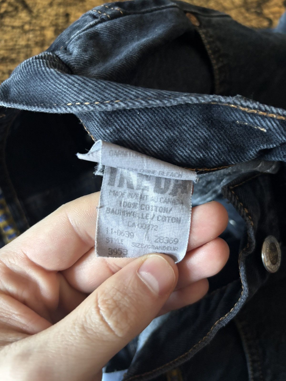 Vintage IKEDA Black Button Fly Denim Jeans Made in Canada Size US 28 / EU 44 - 8 Thumbnail