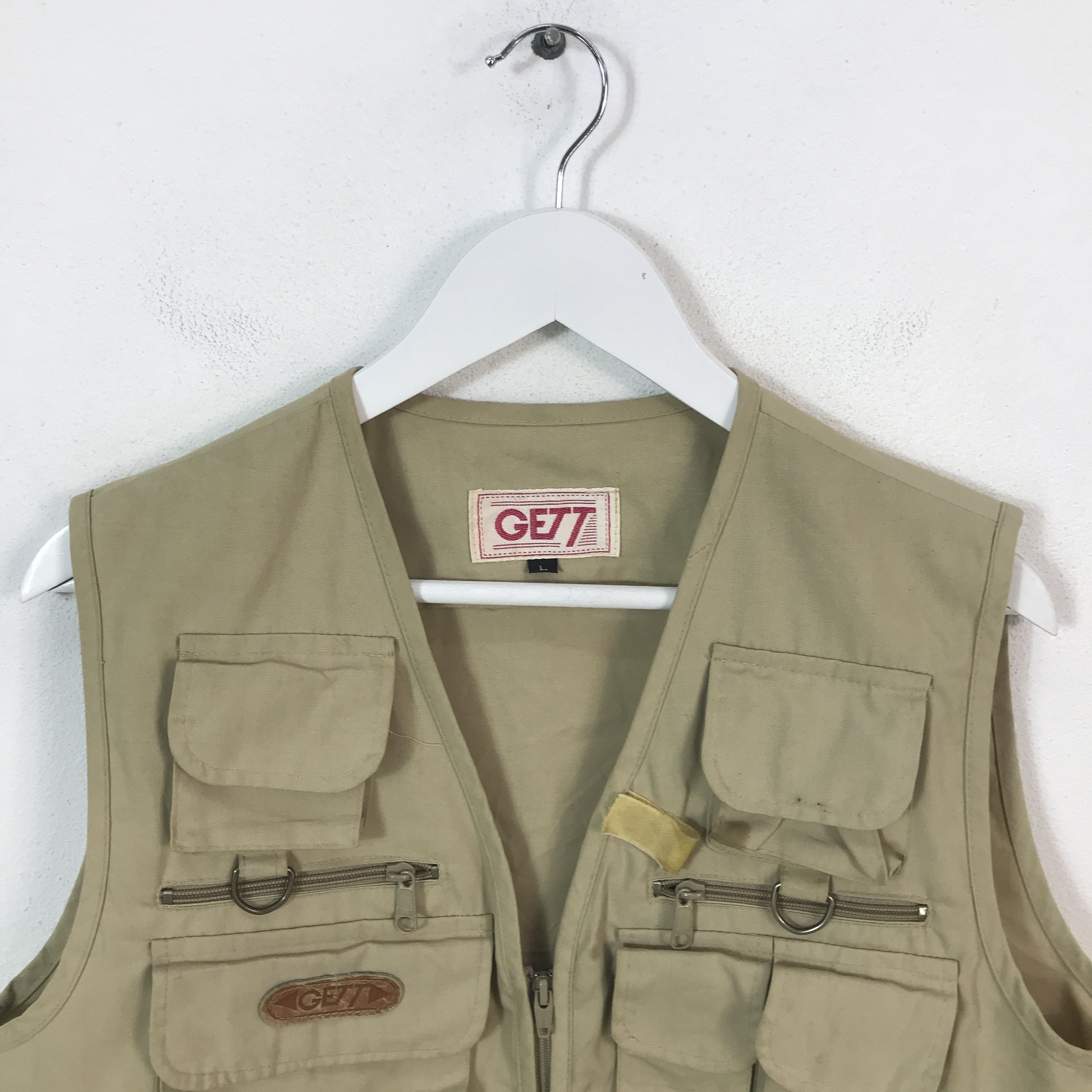 Japanese Brand GETT Outdoor Multipocket Vest jacket Size US L / EU 52-54 / 3 - 2 Thumbnail