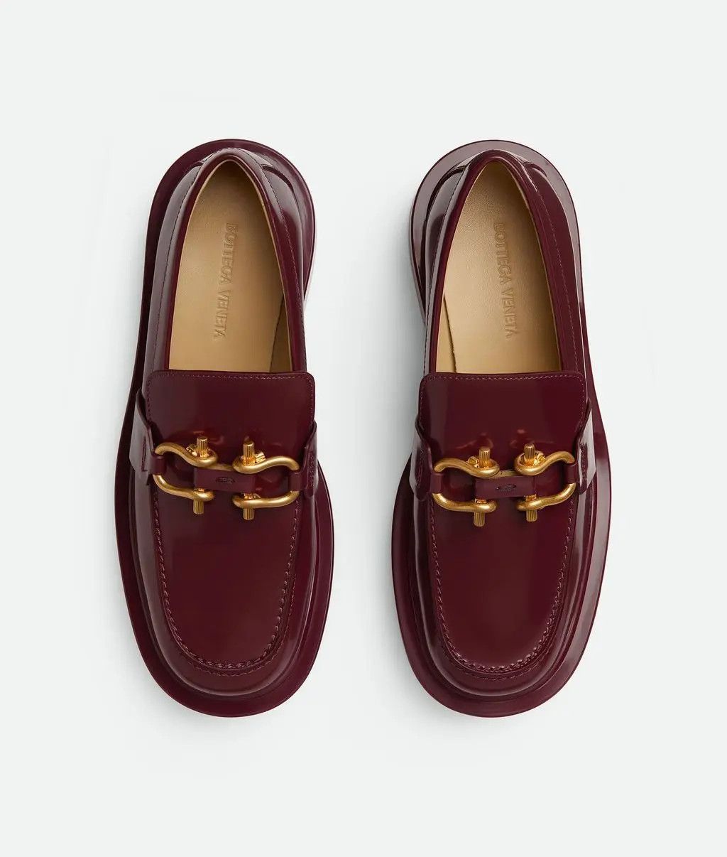 Bottega Veneta o1bcso1str0425 Monsieur Chunky Loafers in Burgundy Size US 10 / IT 40 - 4 Thumbnail