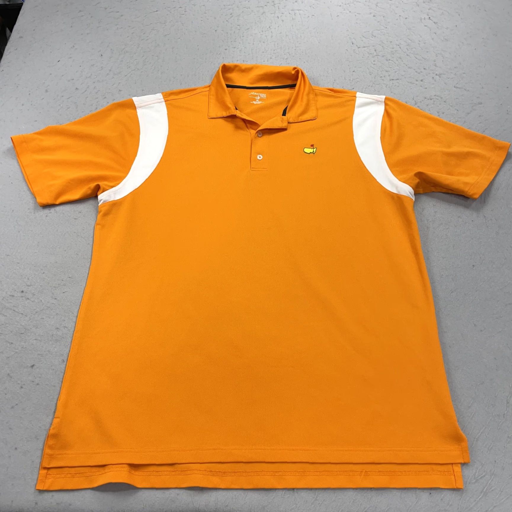 Vintage Masters Tech Polo Shirt Mens XL Orange Golf Solid Logo Embroidered Performance Logo Size US XL / EU 56 / 4 - 2 Thumbnail
