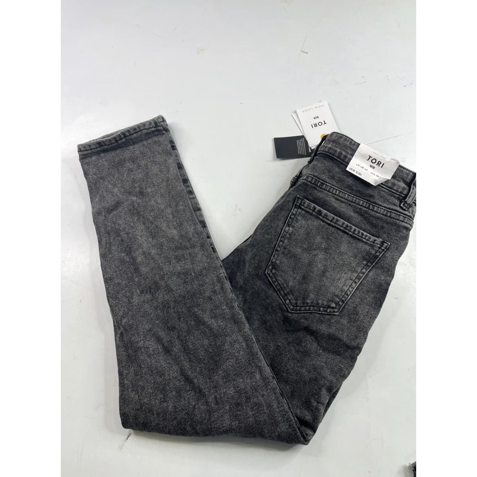Vintage NWT New Look TORI Womens Santorini Mom Jeans Black Washed Size 6 Size 28" / US 6 / IT 42 - 3 Thumbnail