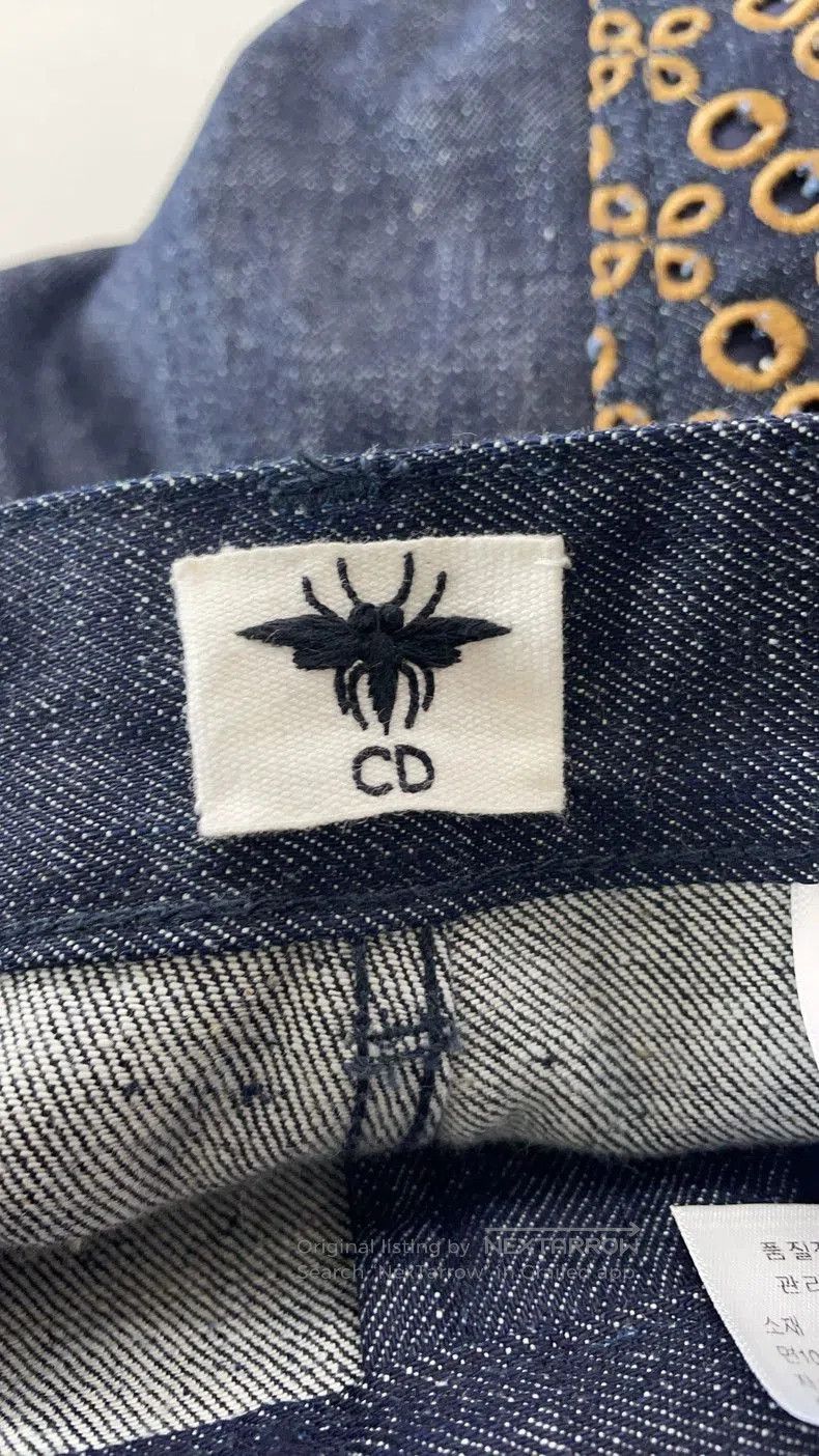 Dior Dior Embroidered Cutout Pocket Jeans. Size US 34 / EU 50 - 3 Thumbnail