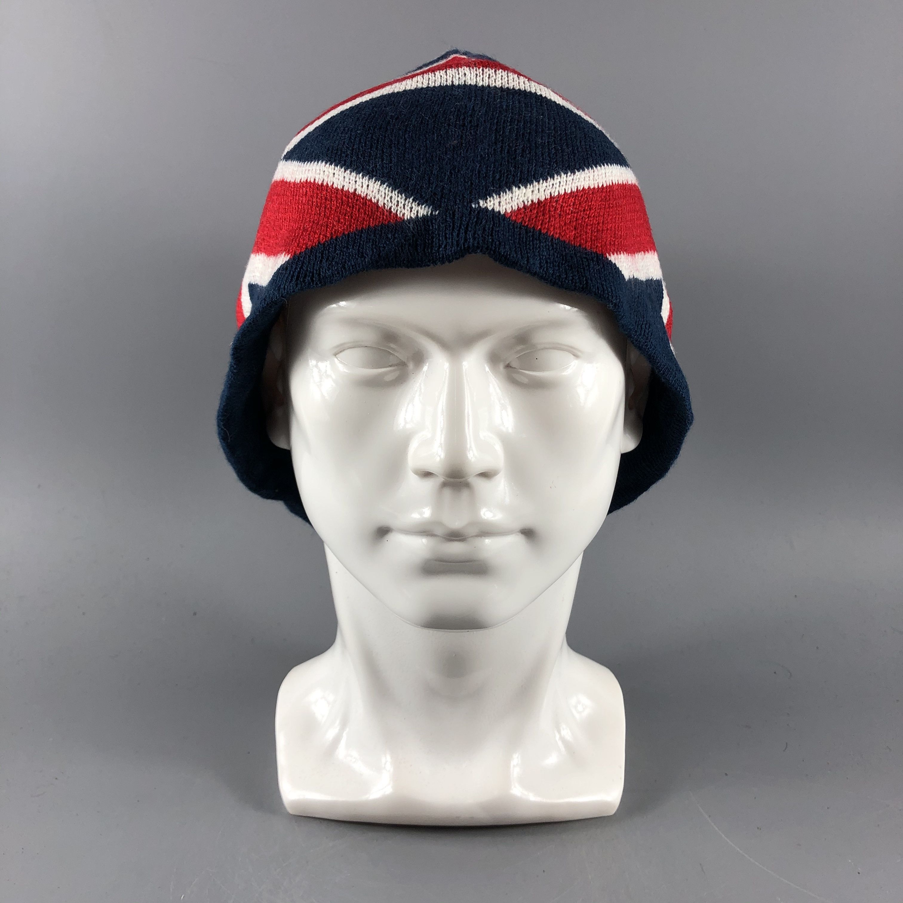 image of Vintage Union Jack Hats Flag Beanie Knit Snow Hat Snow Cap B787, Men's