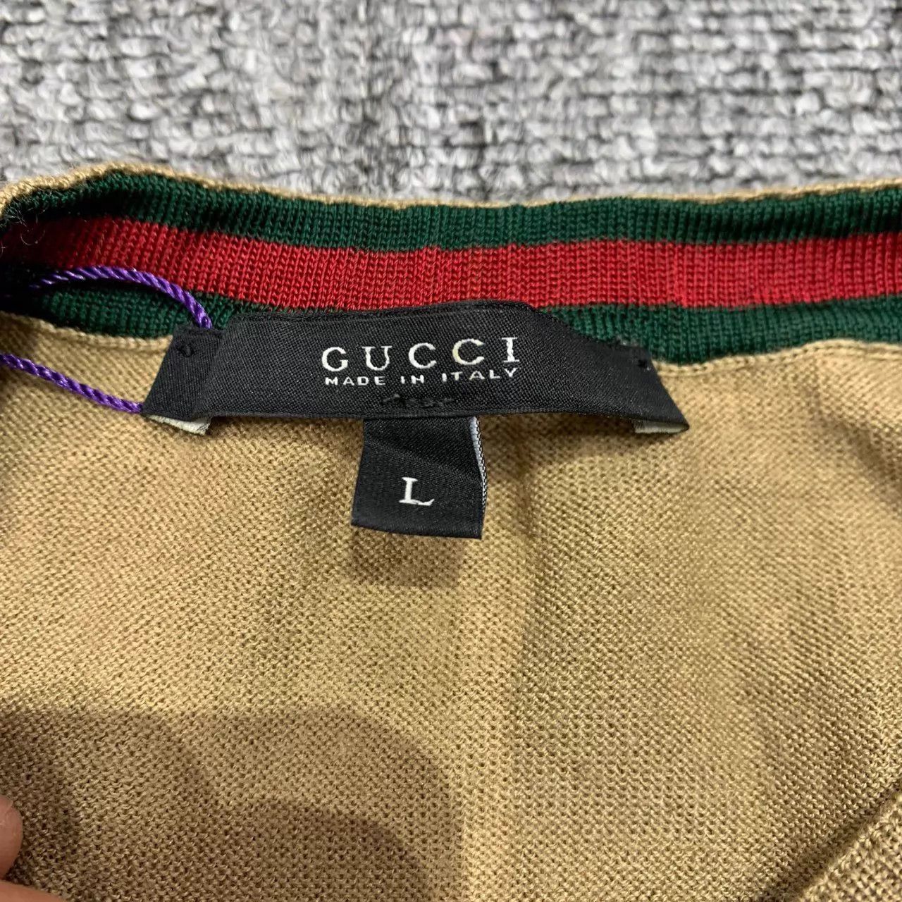 Gucci Gucci Brown GG Supreme Knit Tee L 95 New Size L / US 10 / IT 46 - 4 Thumbnail