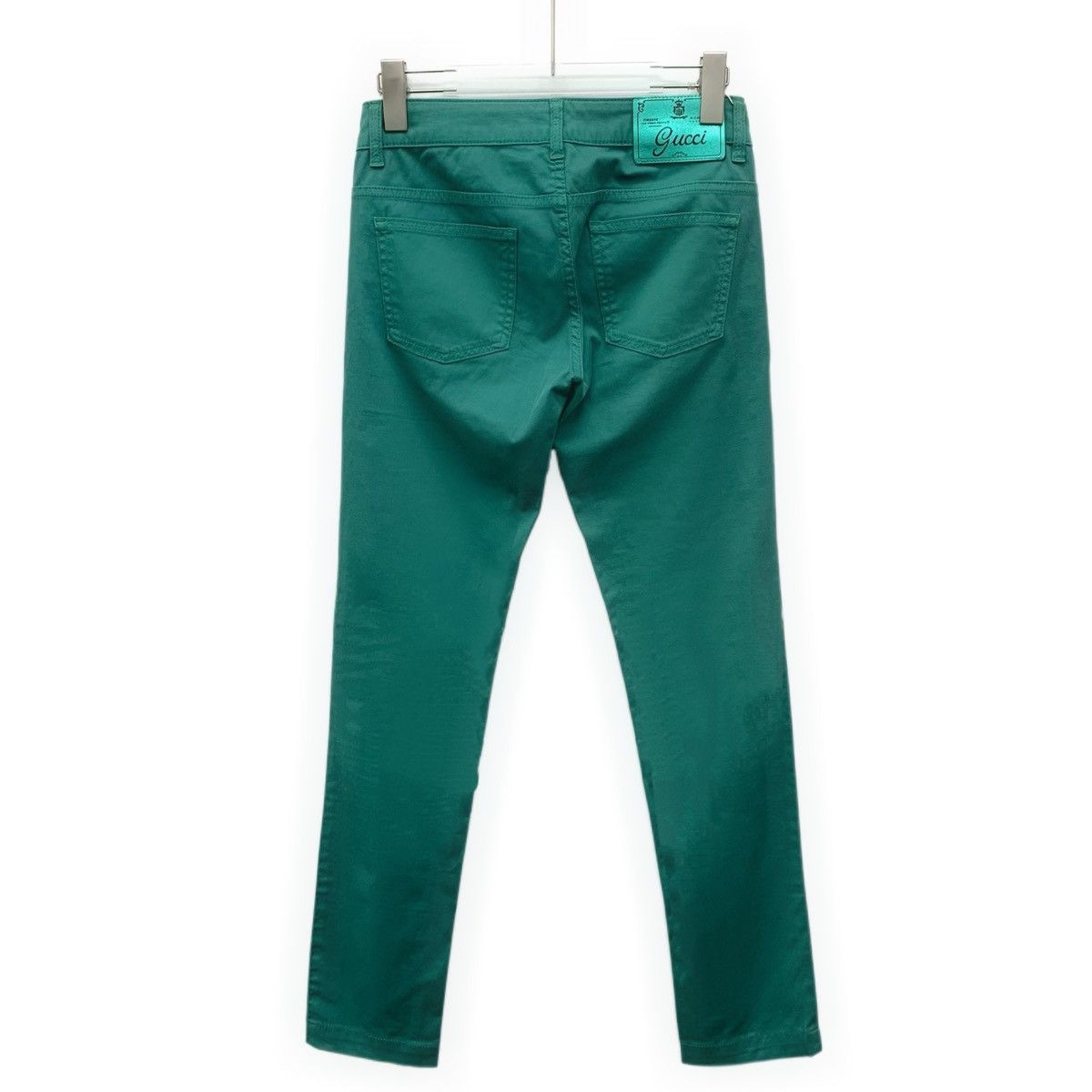 Gucci Gucci Lake Green Cotton Casual Pants K26WX Size 25" / US 0 / IT 36 - 2 Thumbnail