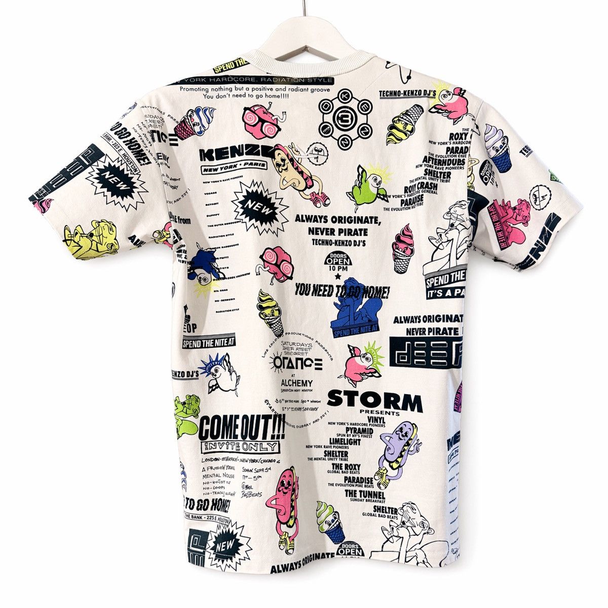 Kenzo Rare KENZO Paris graphic print T-shirt in size XS. Size XS / US 0-2 / IT 36-38 - 2 Thumbnail