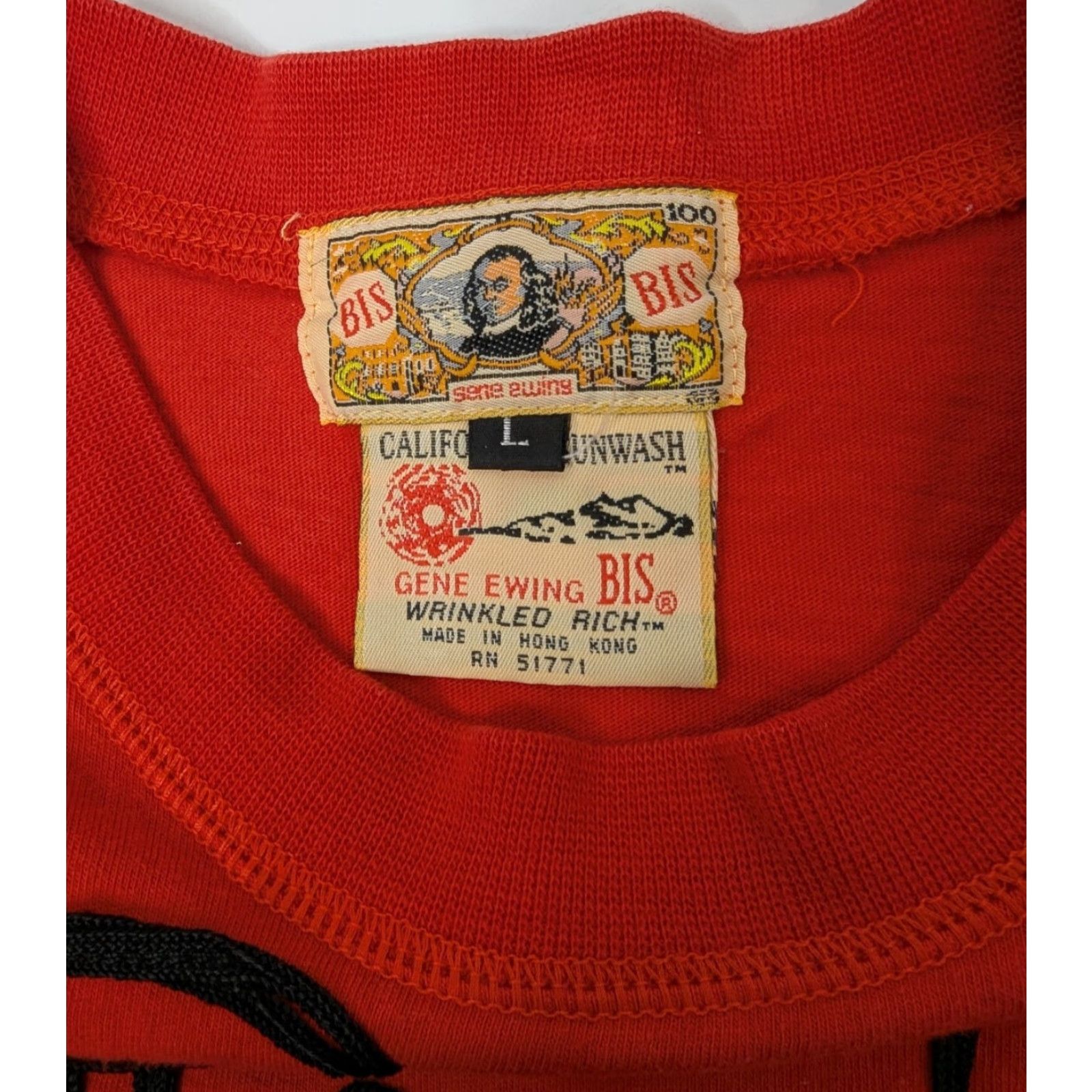 Vintage VTG Gene Ewing Sweater Shirt Womens L Red Embroidered Floral 90s Retro College Knit Cotton Long Sleeve Crew Neck Pullover Vintage Size L / US 10 / IT 46 - 7 Thumbnail