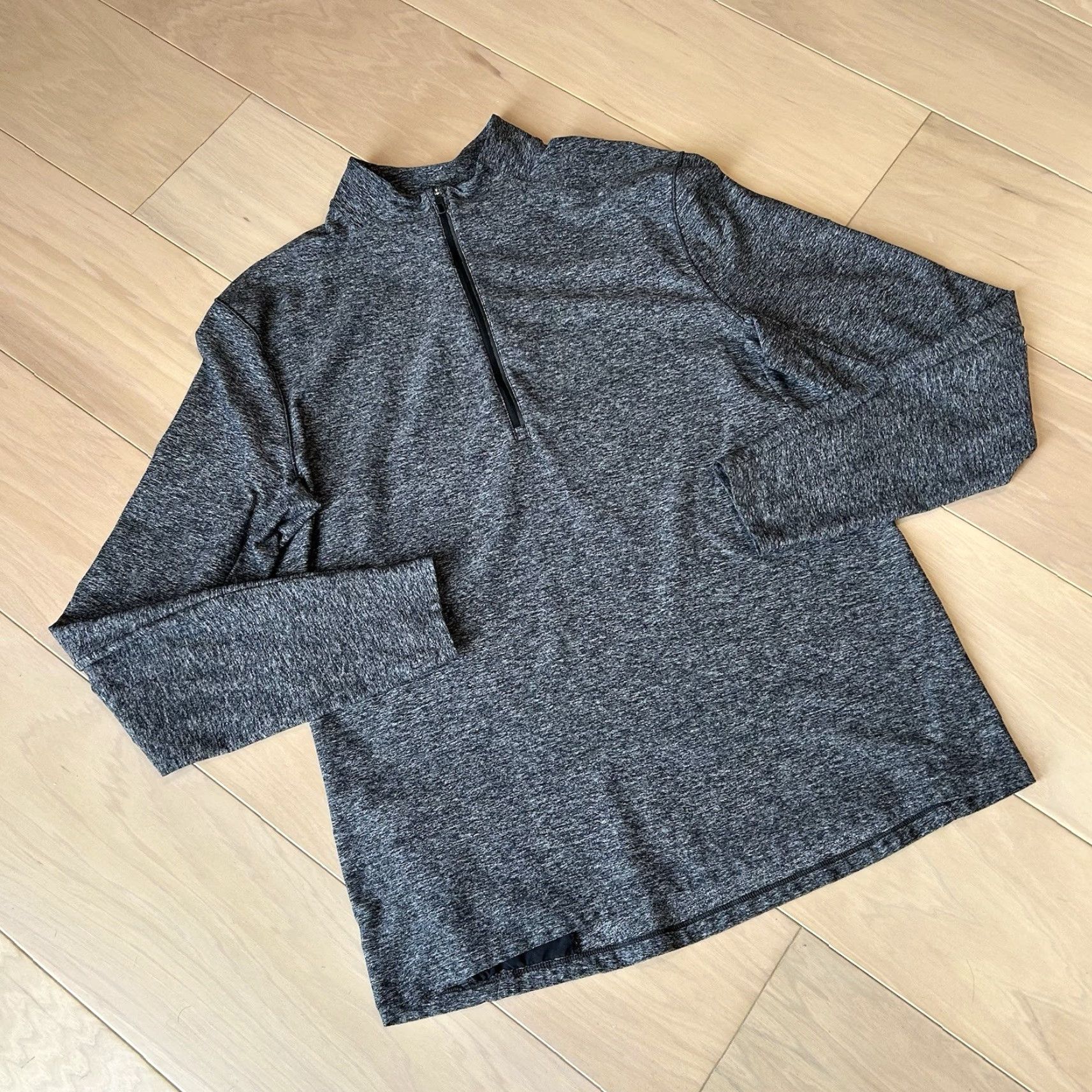 Lululemon Lululemon Surge Warm 1/2 Zip Pullover Men’s Large Long Sleeve Dark Gray Size US L / EU 52-54 / 3 - 2 Thumbnail