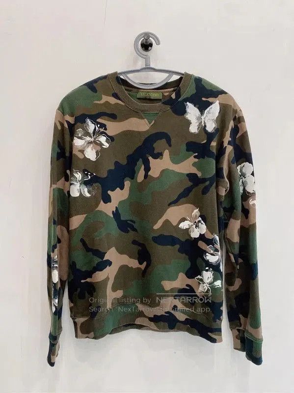 Other Valentino Green Camouflage Long Sleeve Sweatshirt . Size S / US 4 / IT 40 - 1 Thumbnail