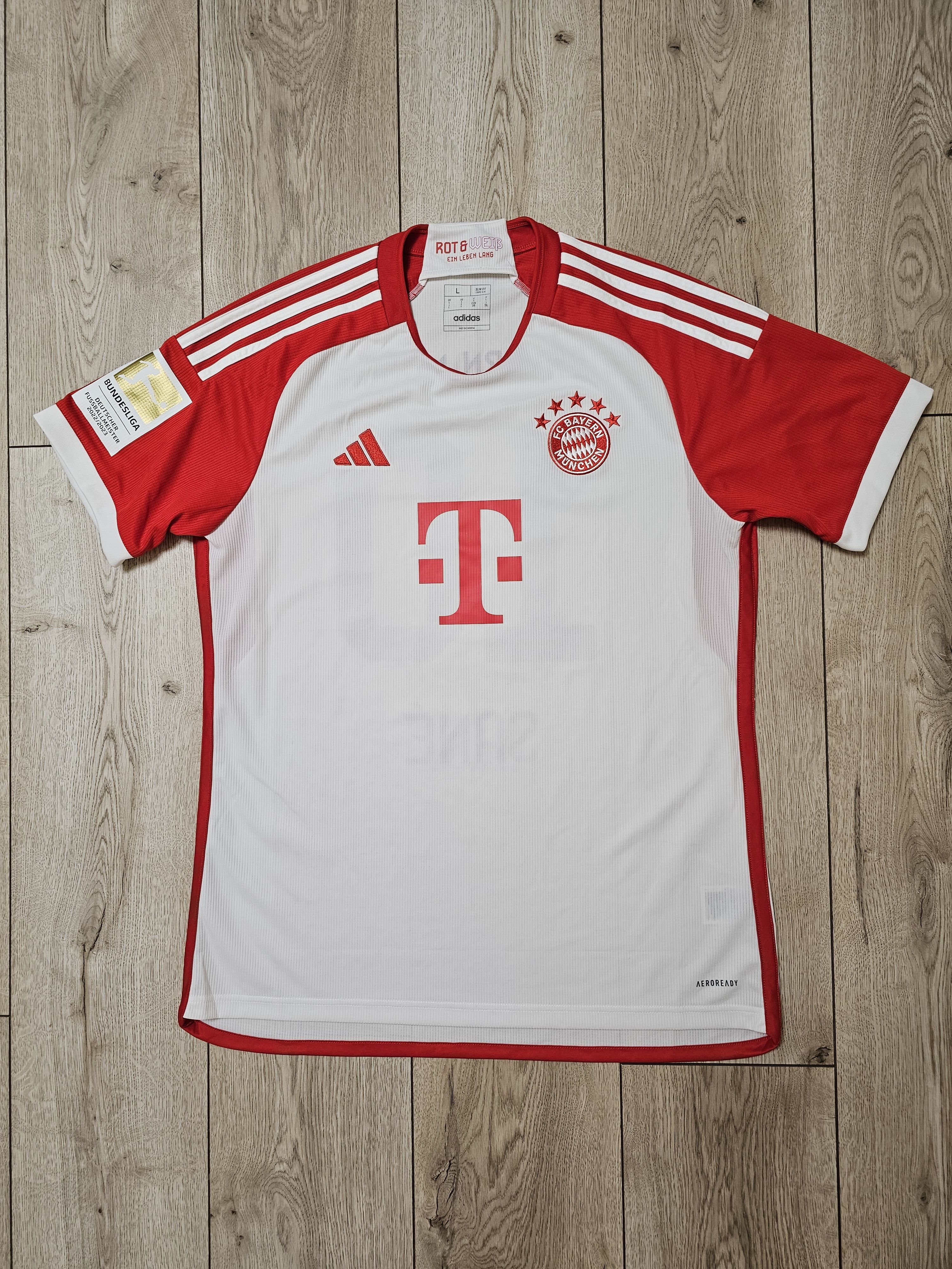 Adidas BAYERN MUNICH 2023 2024 HOME SANE FOOTBALL SOCCER JERSEY Size US L / EU 52-54 / 3 - 2 Thumbnail