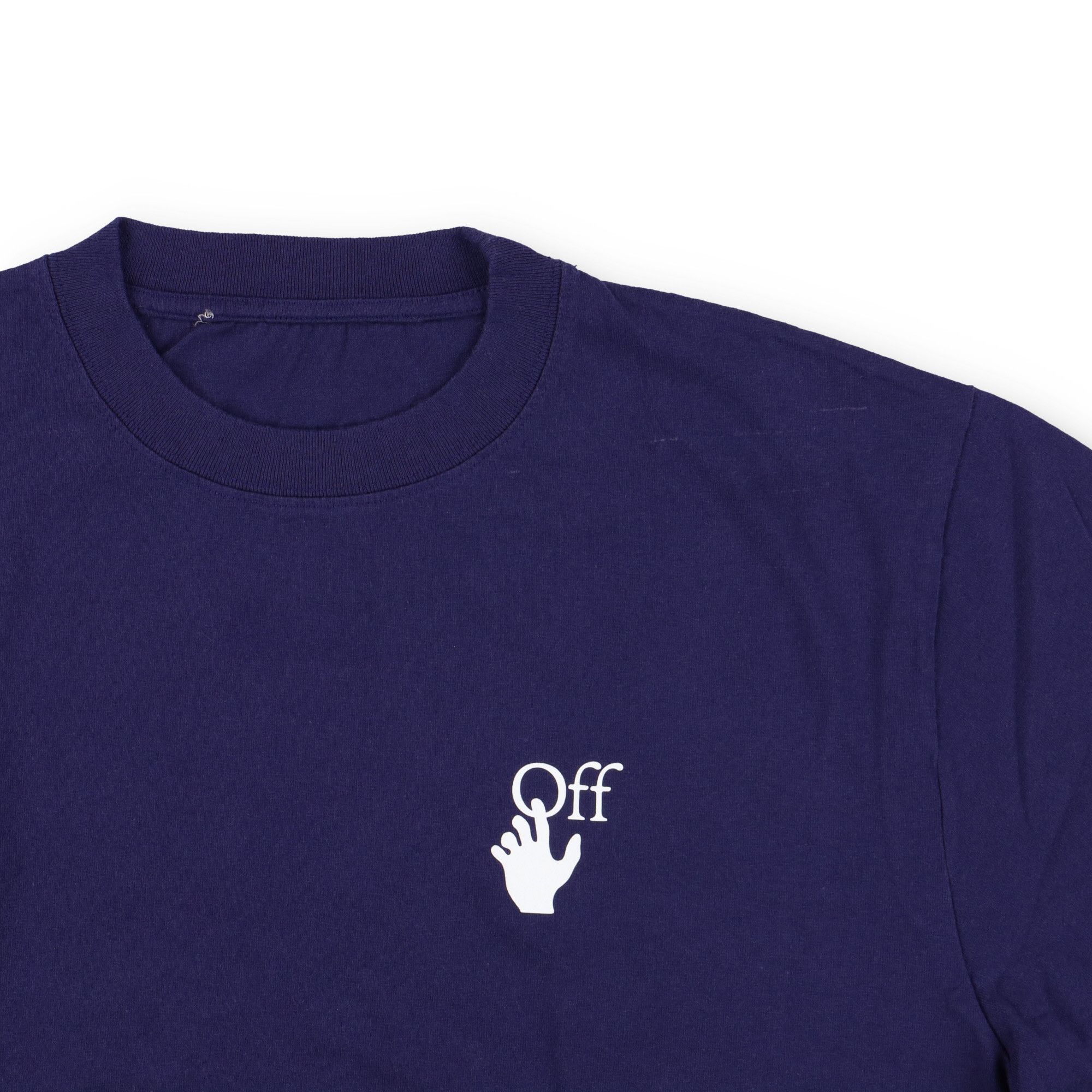 Off-White Blue Marker Arrows Logo Oversized T-Shirt Size US XXS / EU 40 - 6 Thumbnail