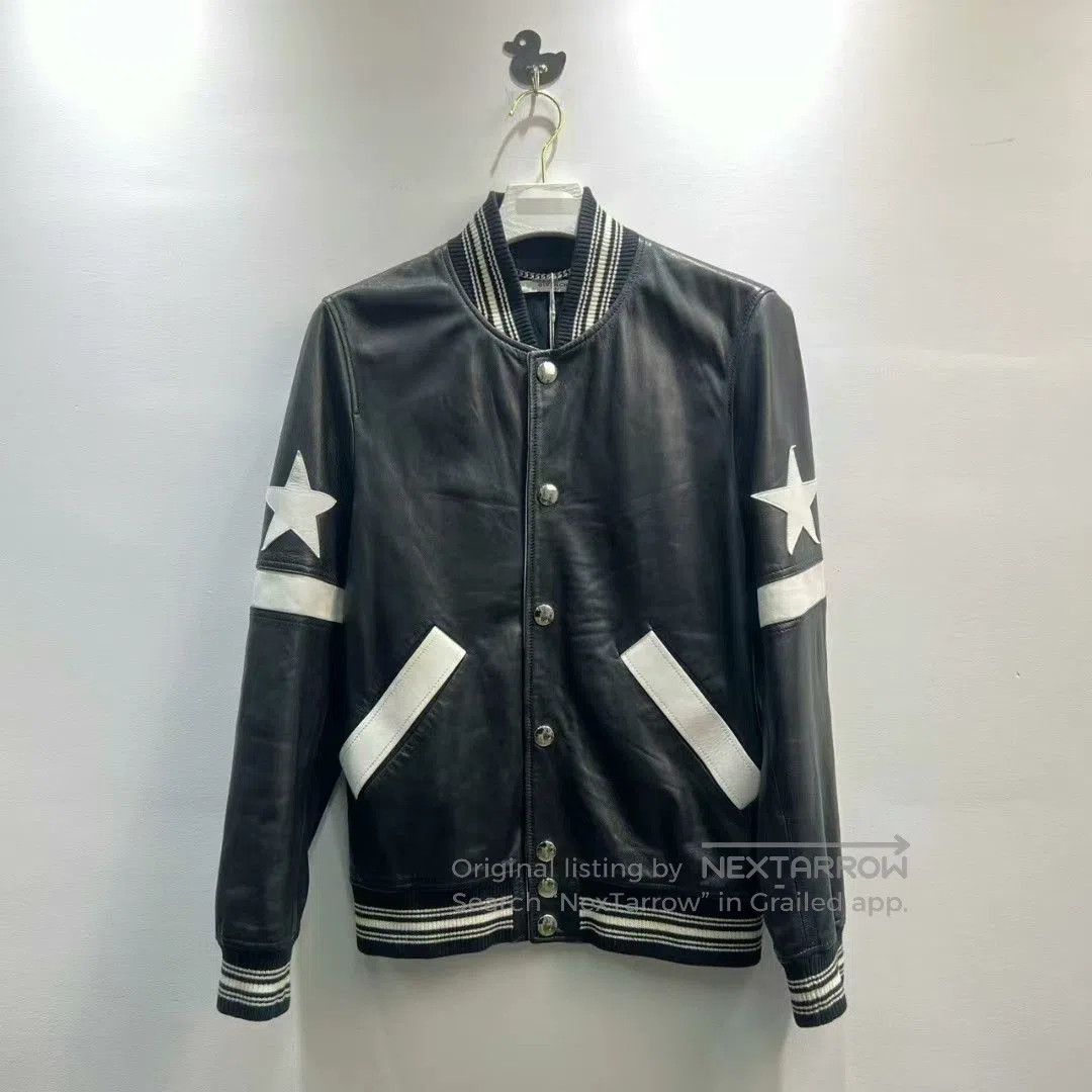 Givenchy Givenchy Leather Baseball Jacket for Men. Size US M / EU 48-50 / 2 - 4 Thumbnail