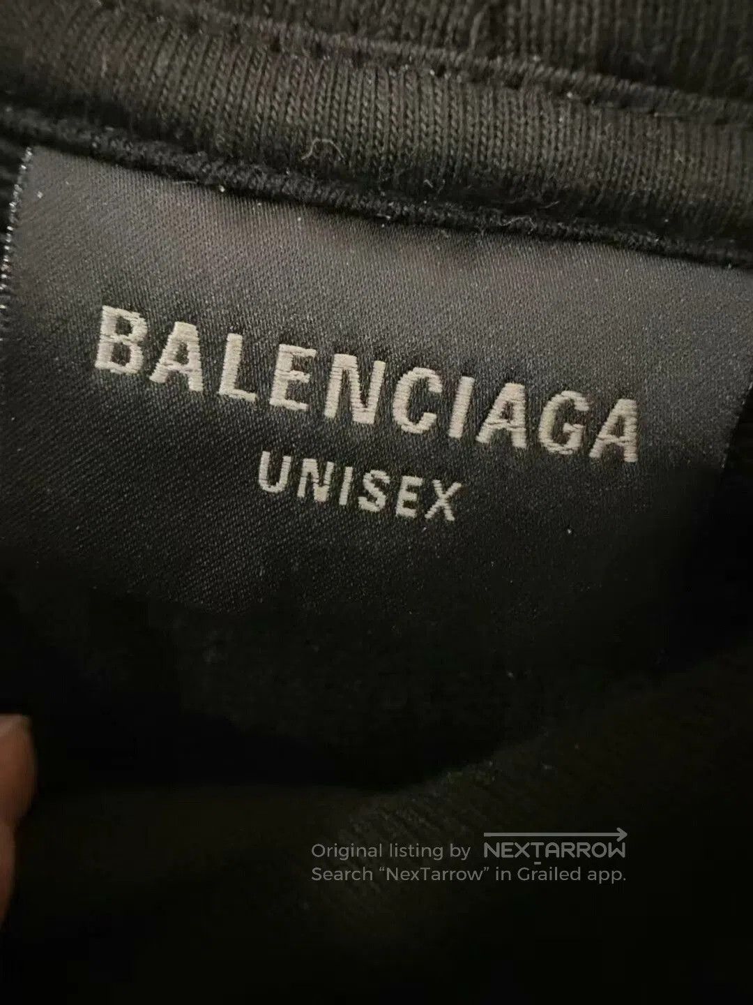 Balenciaga balenciaga reflective logo black sweatshirt. Size US S / EU 44-46 / 1 - 2 Thumbnail