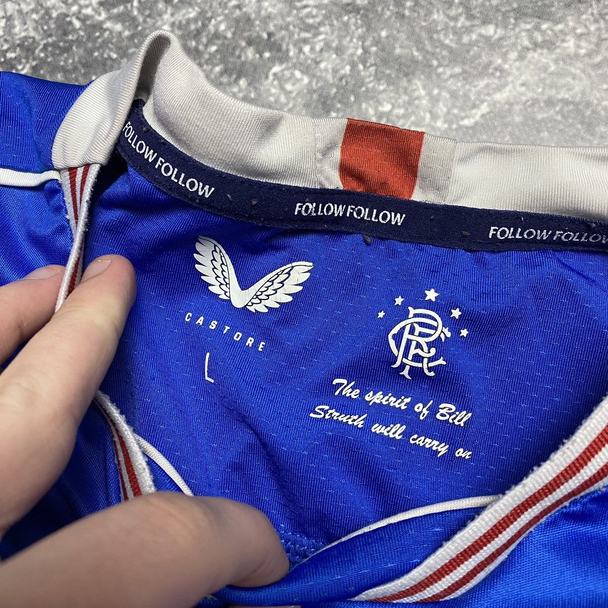 Castore × Vintage Men’s Castore FC Rangers Team soccer Rare jersey Size US L / EU 52-54 / 3 - 7 Thumbnail