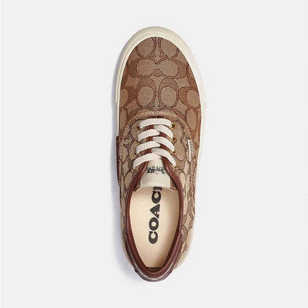 Coach COACH Women’s 9.5 Normal Citysole Skate Sneaker Logo Patter Size US 9.5 / IT 39.5 - 3 Thumbnail