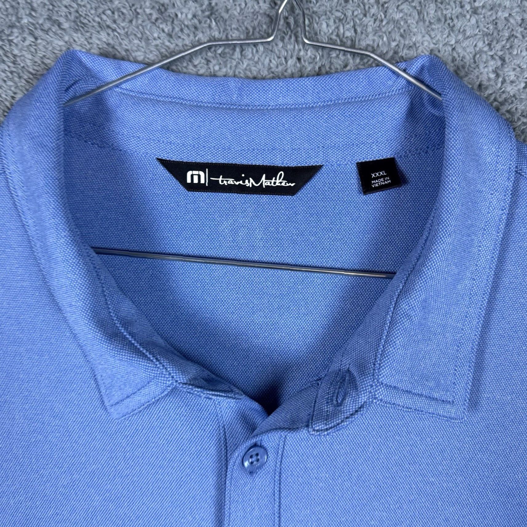 TravisMathew Travis Mathew Polo Shirt Mens 3XL Blue Logo Sports Breathable Quick Dry Stretch Golf Coto Prestige Regular Shirt Size XXXL Size US XXL / EU 58 / 5 - 5 Thumbnail